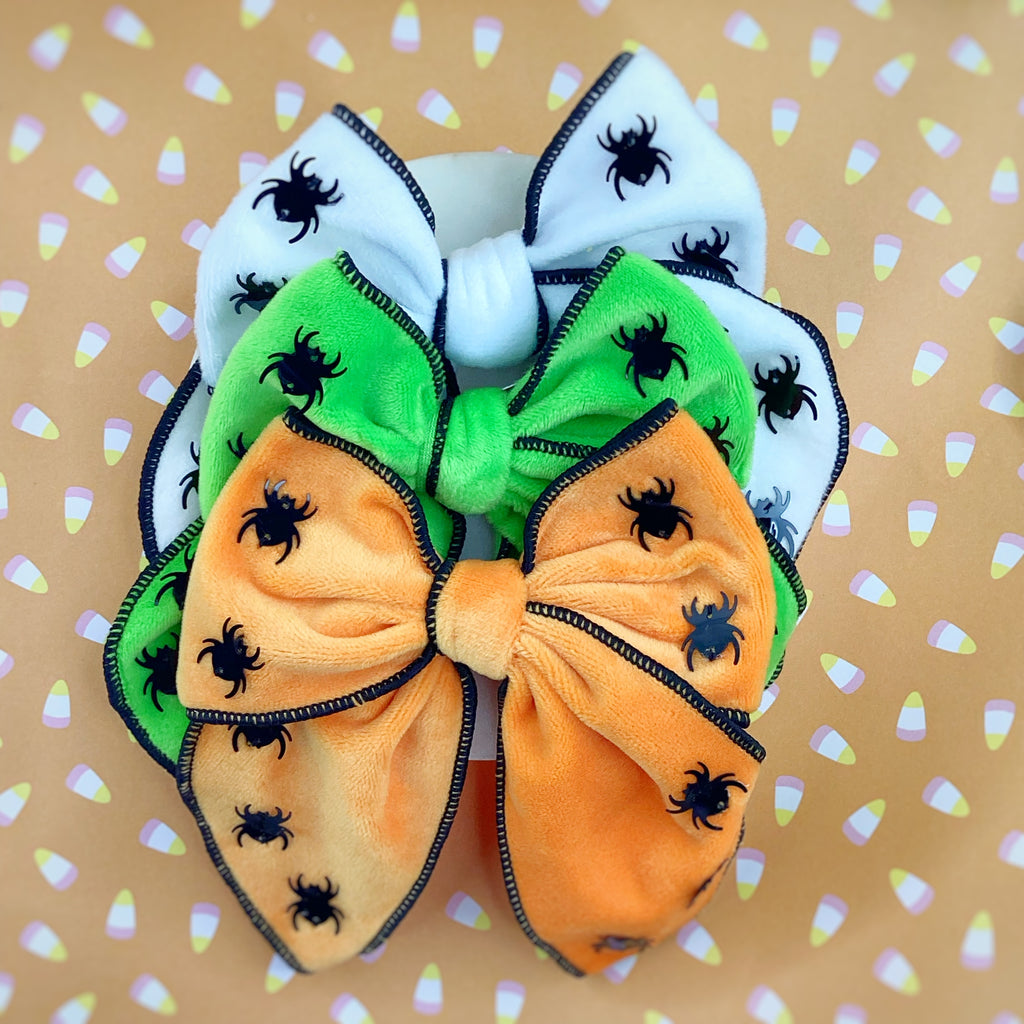 Spooky Spider Halloween Bow