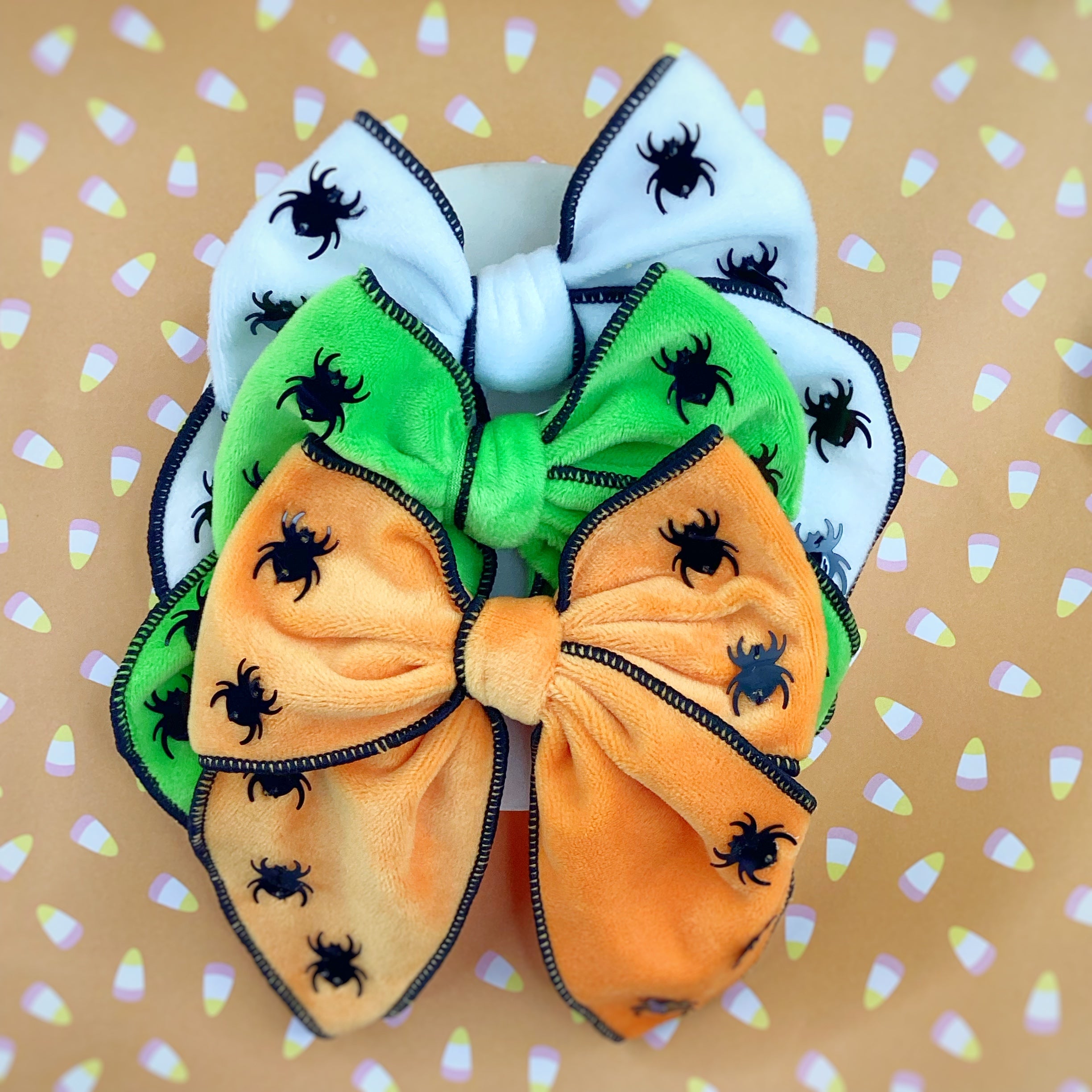 Spooky Spider Halloween Bow