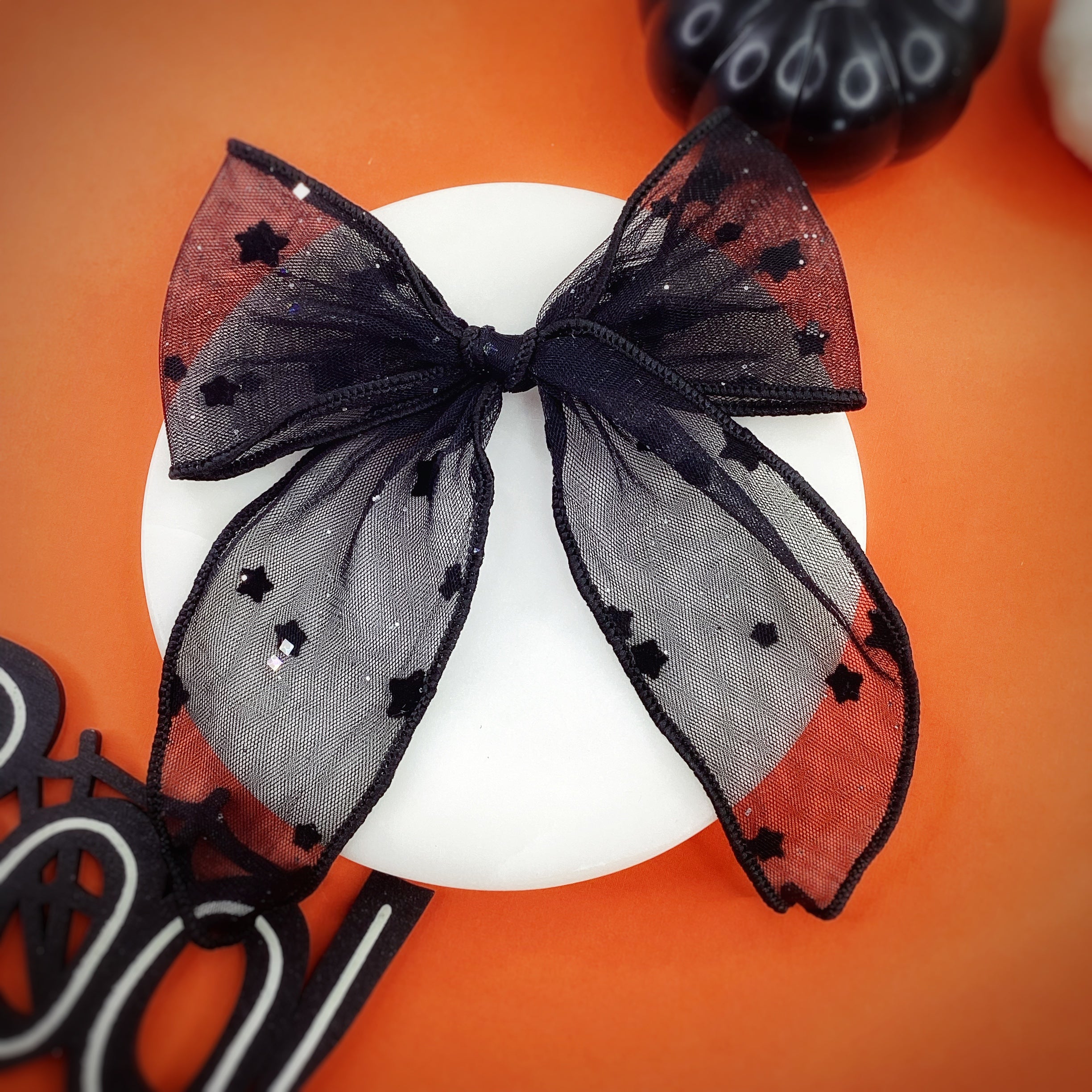 Black Tulle Stars Bow Strip Collection