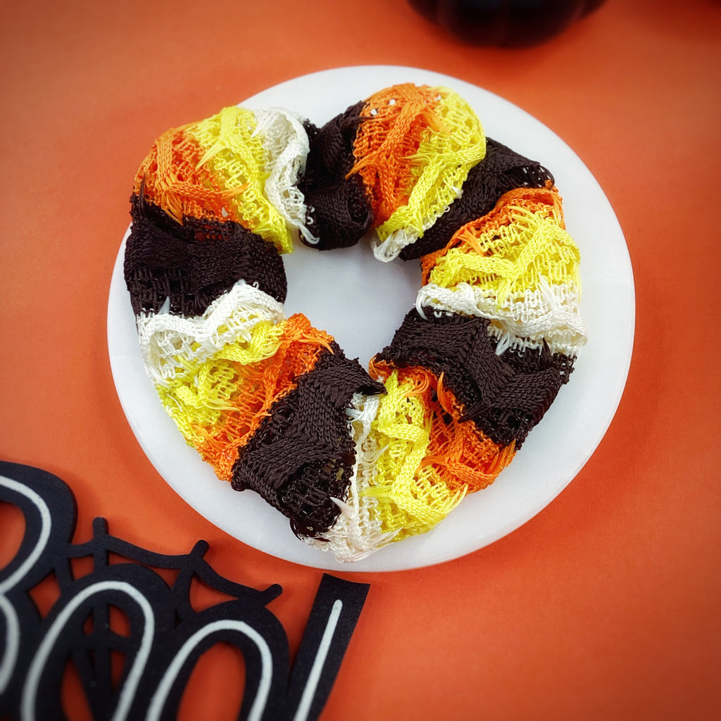 Halloween Knit Bow Strip, Headband and Scrunchie Collection