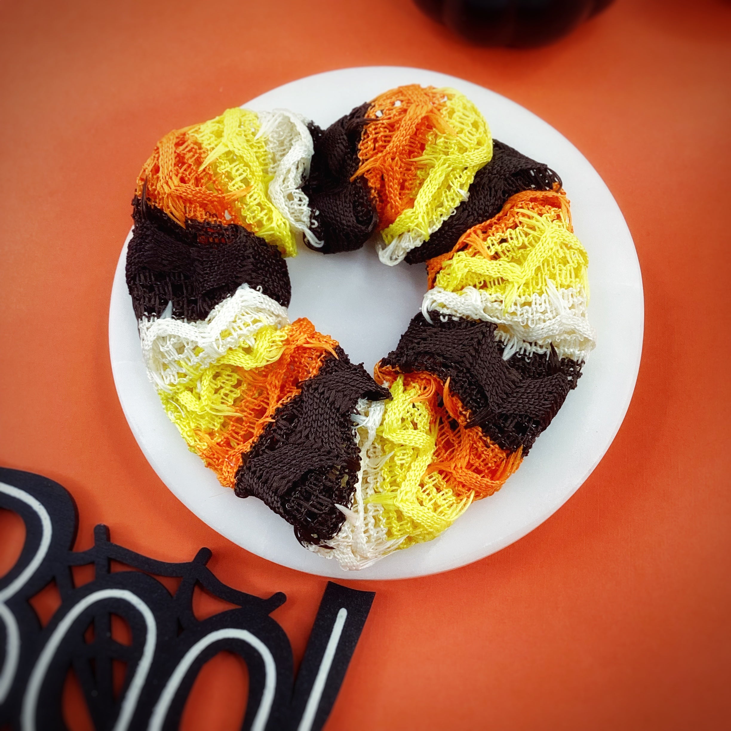 Halloween Knit Bow Strip, Headband and Scrunchie Collection
