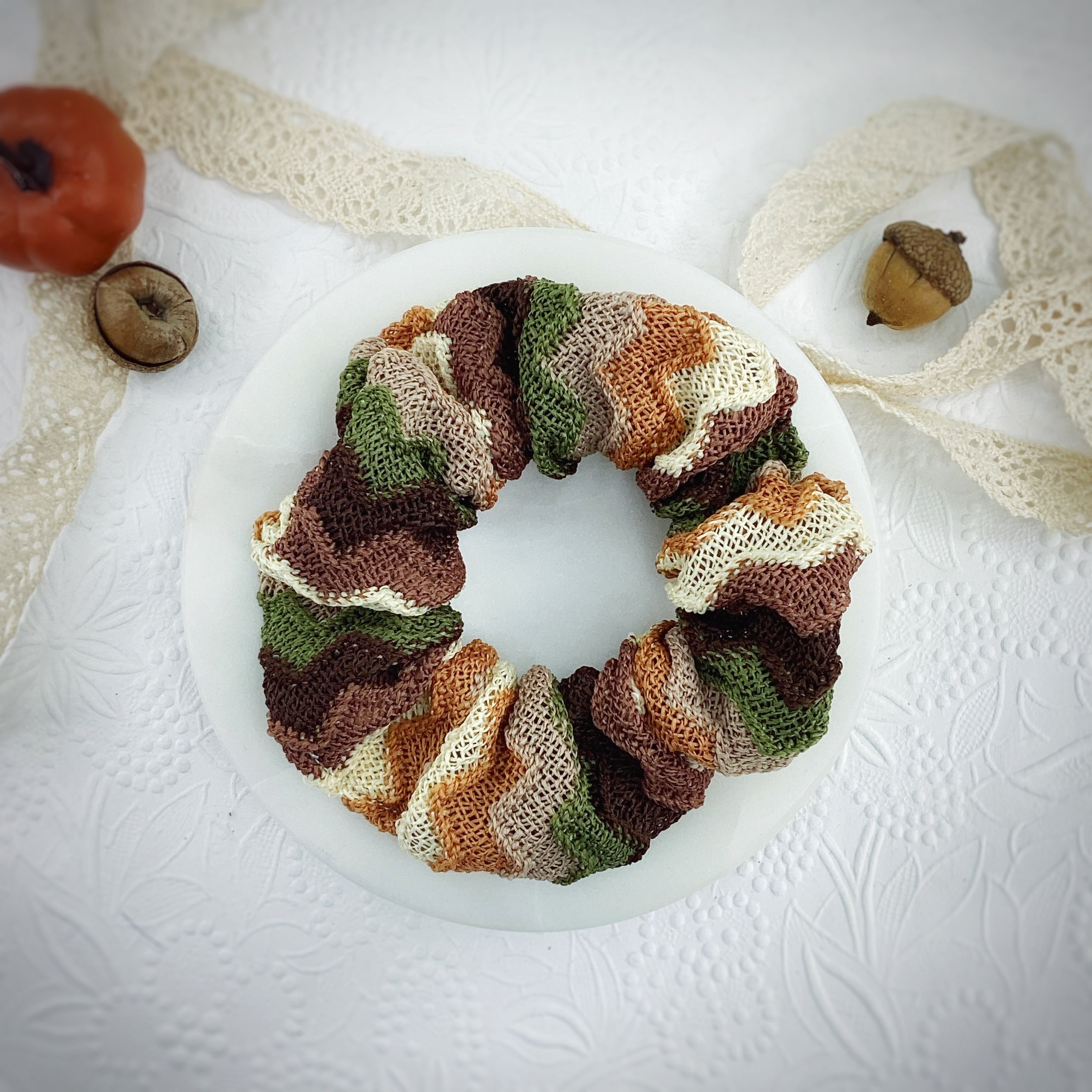 Autumn Knit Bow Strip, Headband and Scrunchie Collection