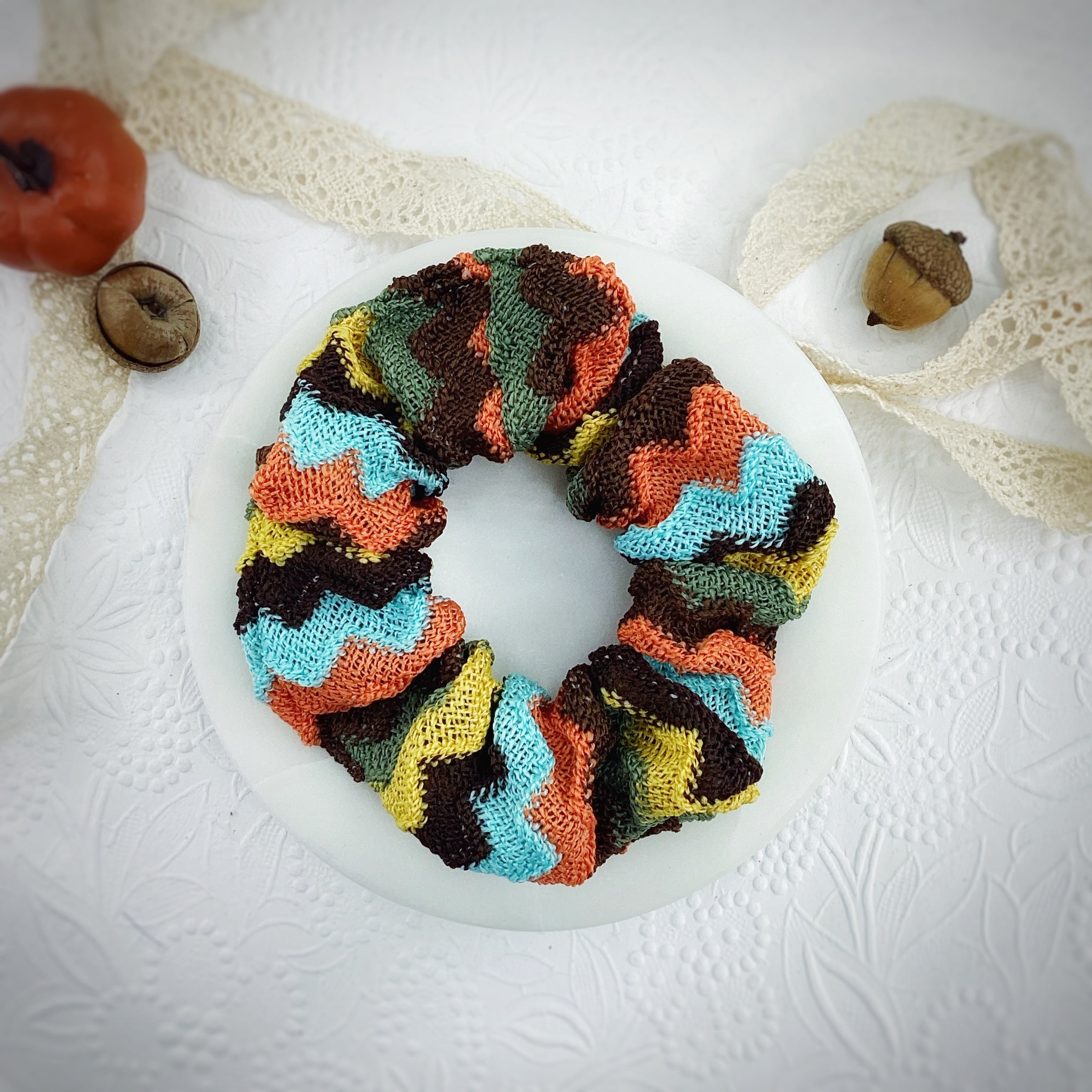 Autumn Knit Bow Strip, Headband and Scrunchie Collection