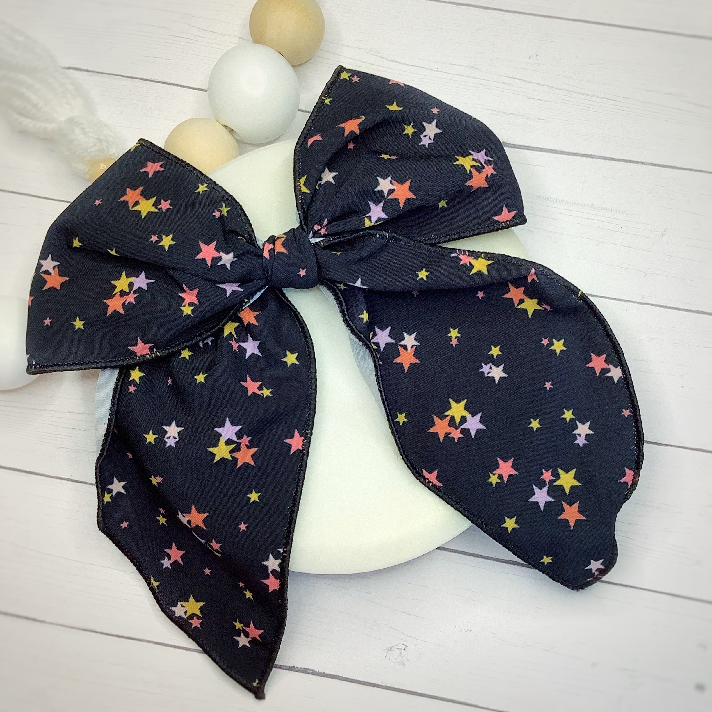 Rockstar Stars Bow Strip and Scrunchie Collection