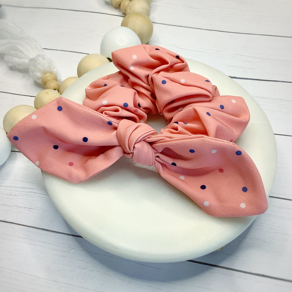 Rose Dots Bow Strip and Scrunchie Collection