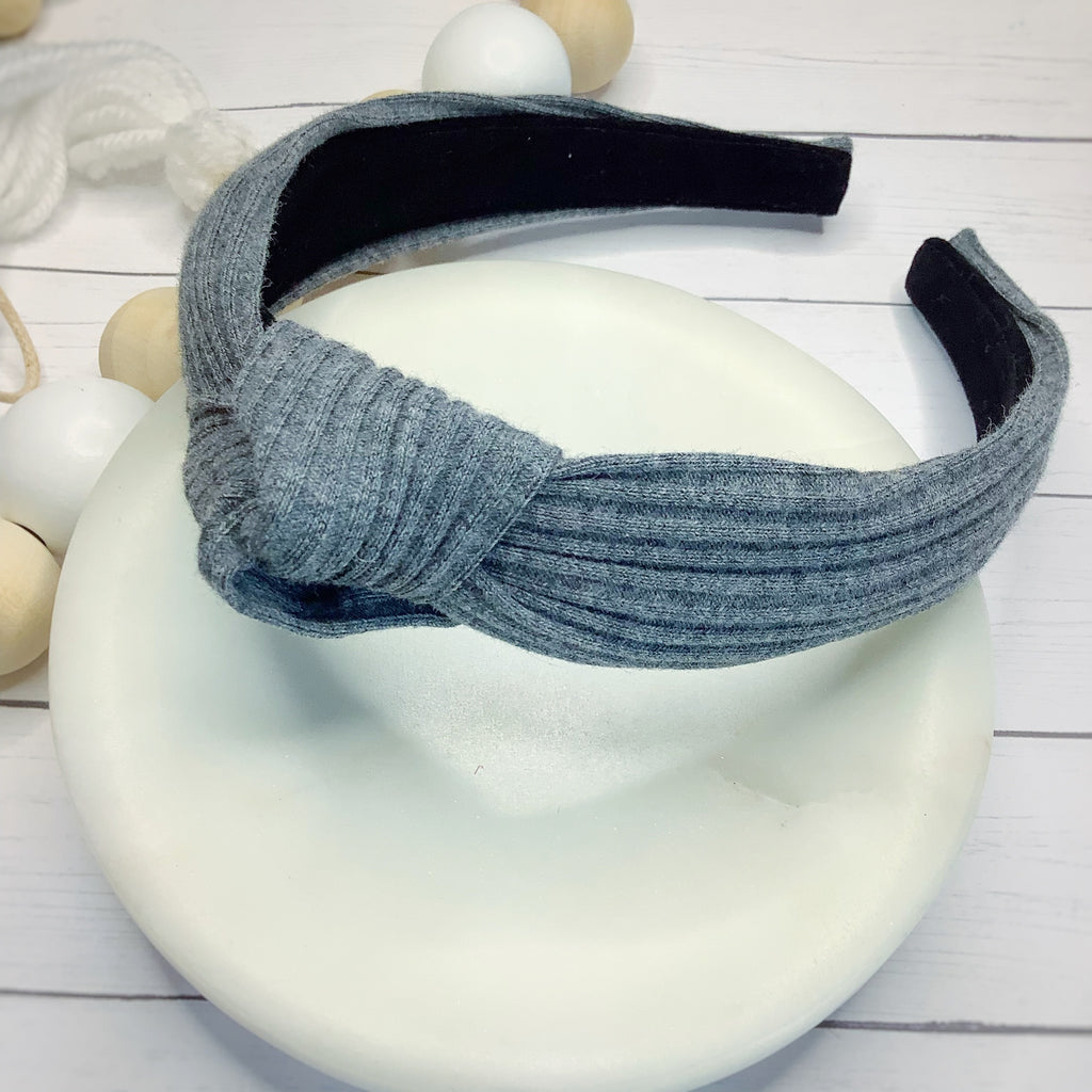 Rib Knit Headband and Bow Collection