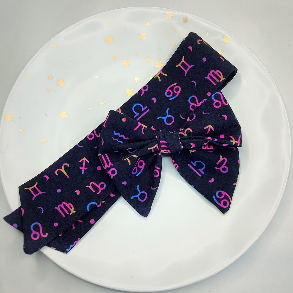 The Zodiac Bow Strip and Scrunchie Collection