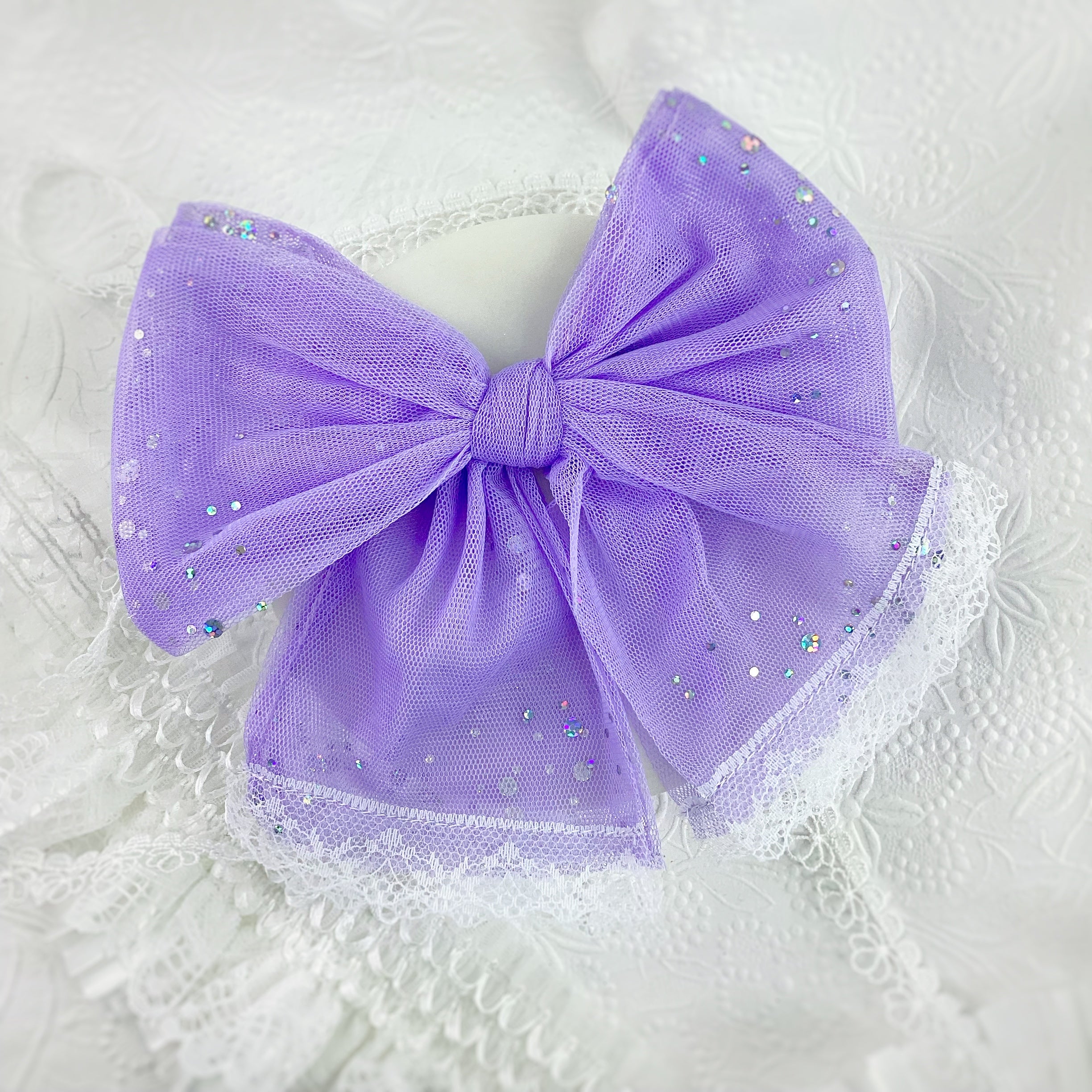 Sparkle Swirl Fluffy Tulle Bow Collection