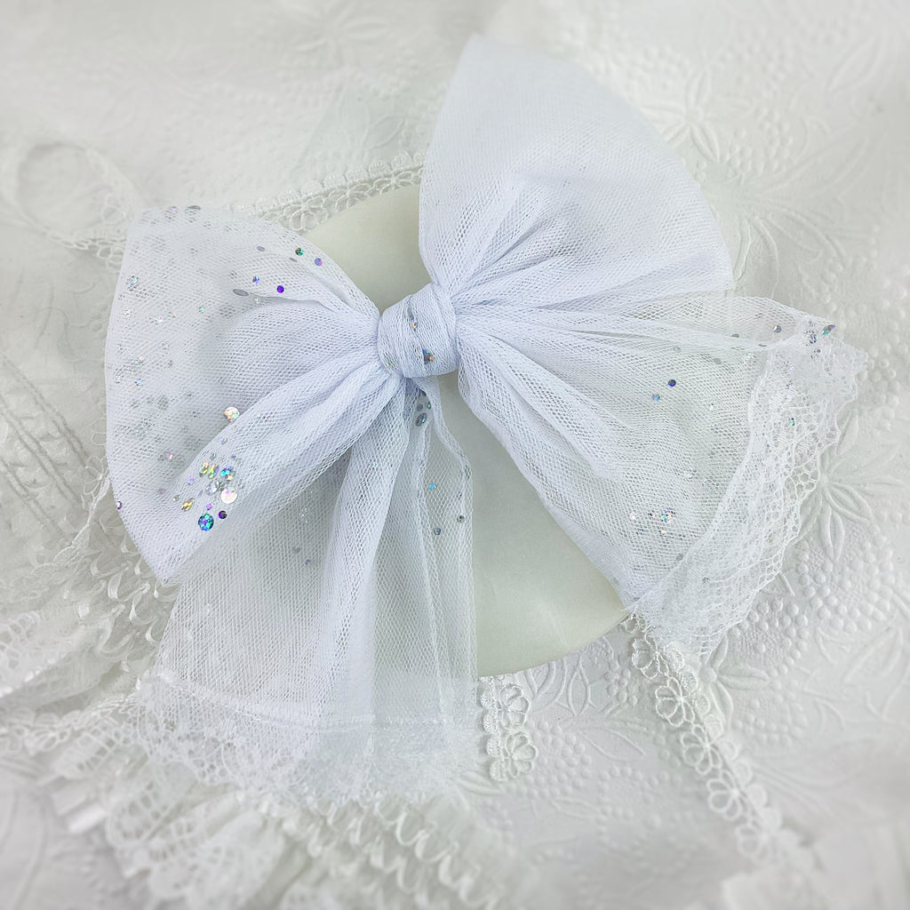 Sparkle Swirl Fluffy Tulle Bow Collection
