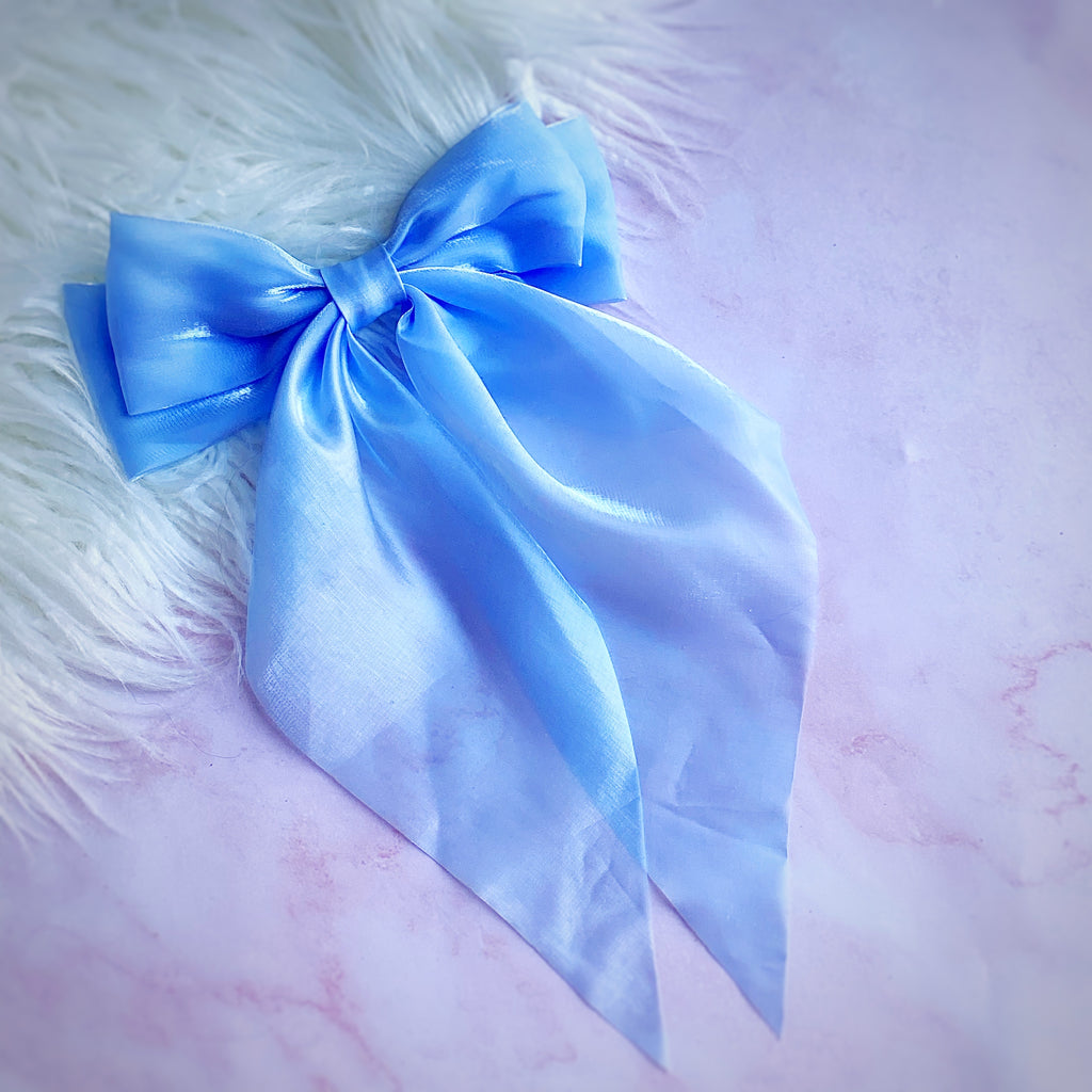 Pastel Pearl Organza Coquette Bow