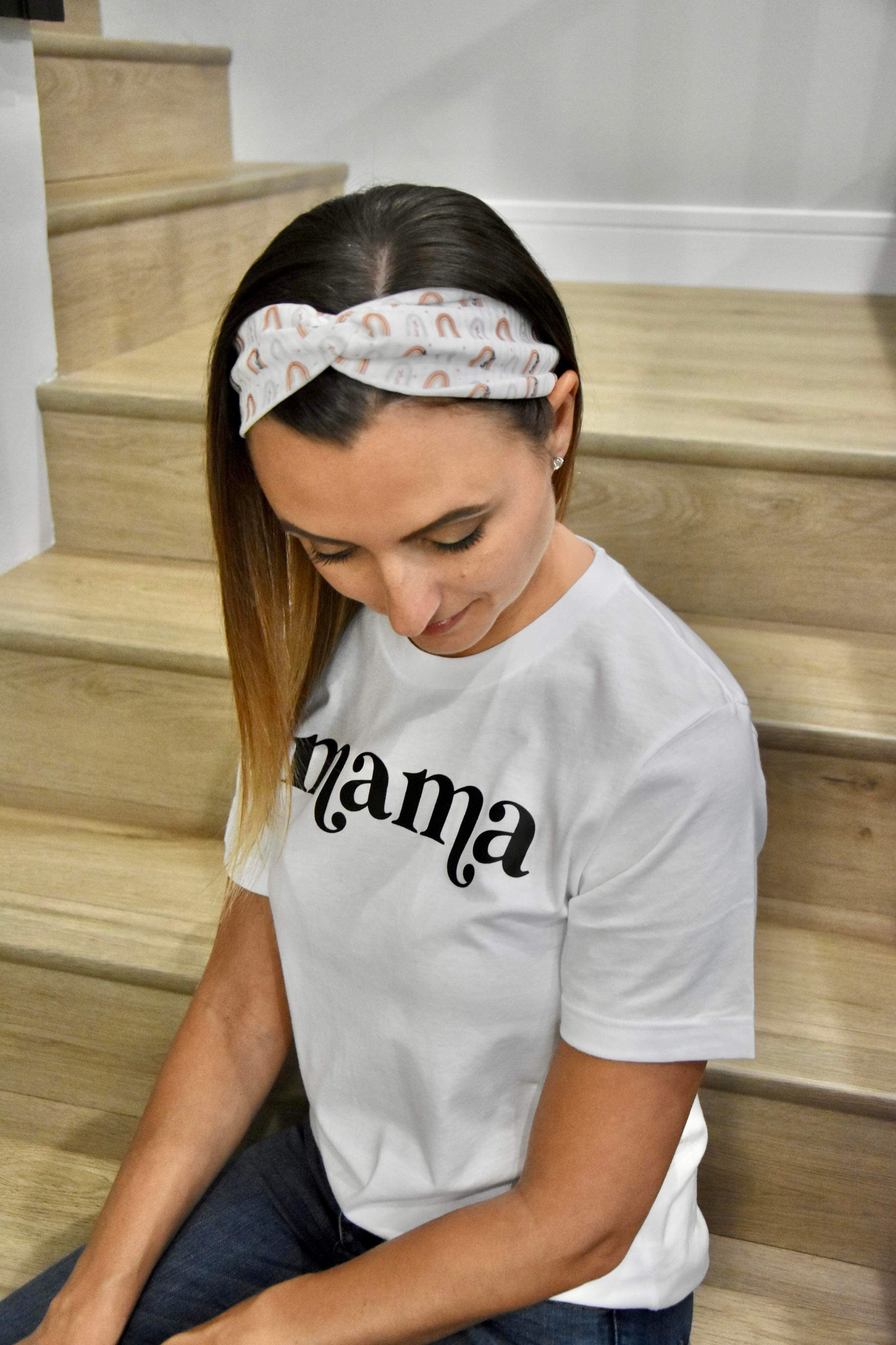 Neutral Rainbows Bow Strip, Headband and Scrunchie Collection