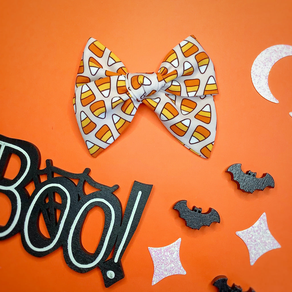Candy Corn Quinn Scrunchie and Bow Collection