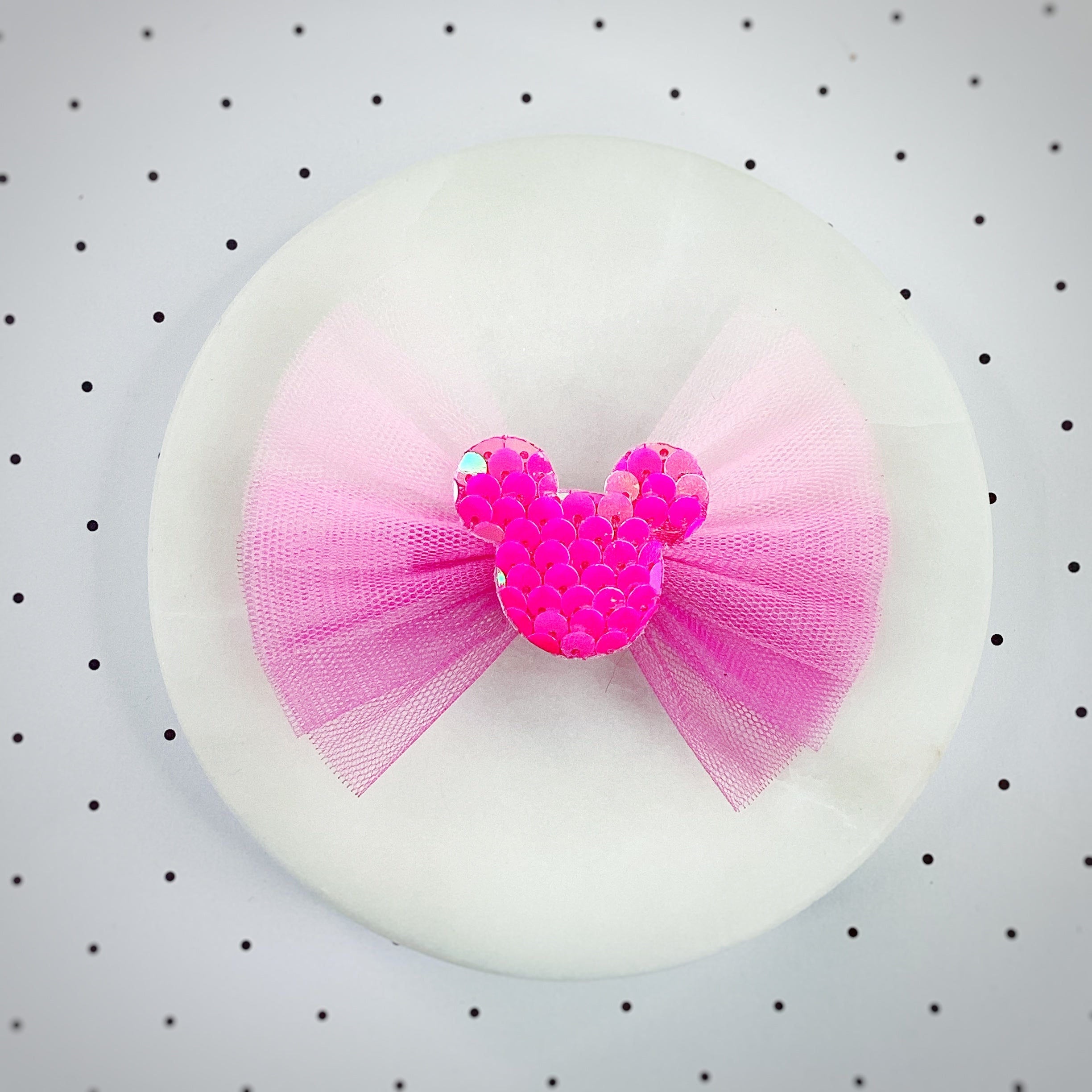 Pink Mouse Tulle Bows