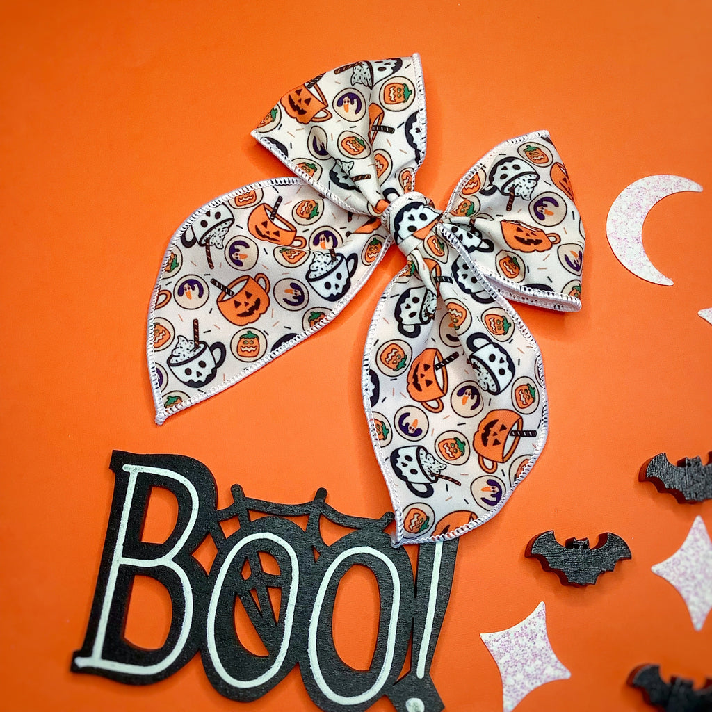 Halloween Cookies and Cocoa Quinn Scrunchie, Headband and Bow Collection