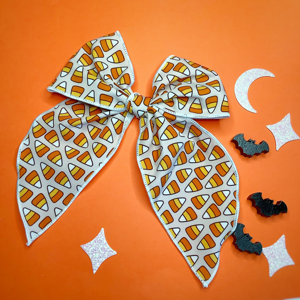 Candy Corn Quinn Scrunchie and Bow Collection