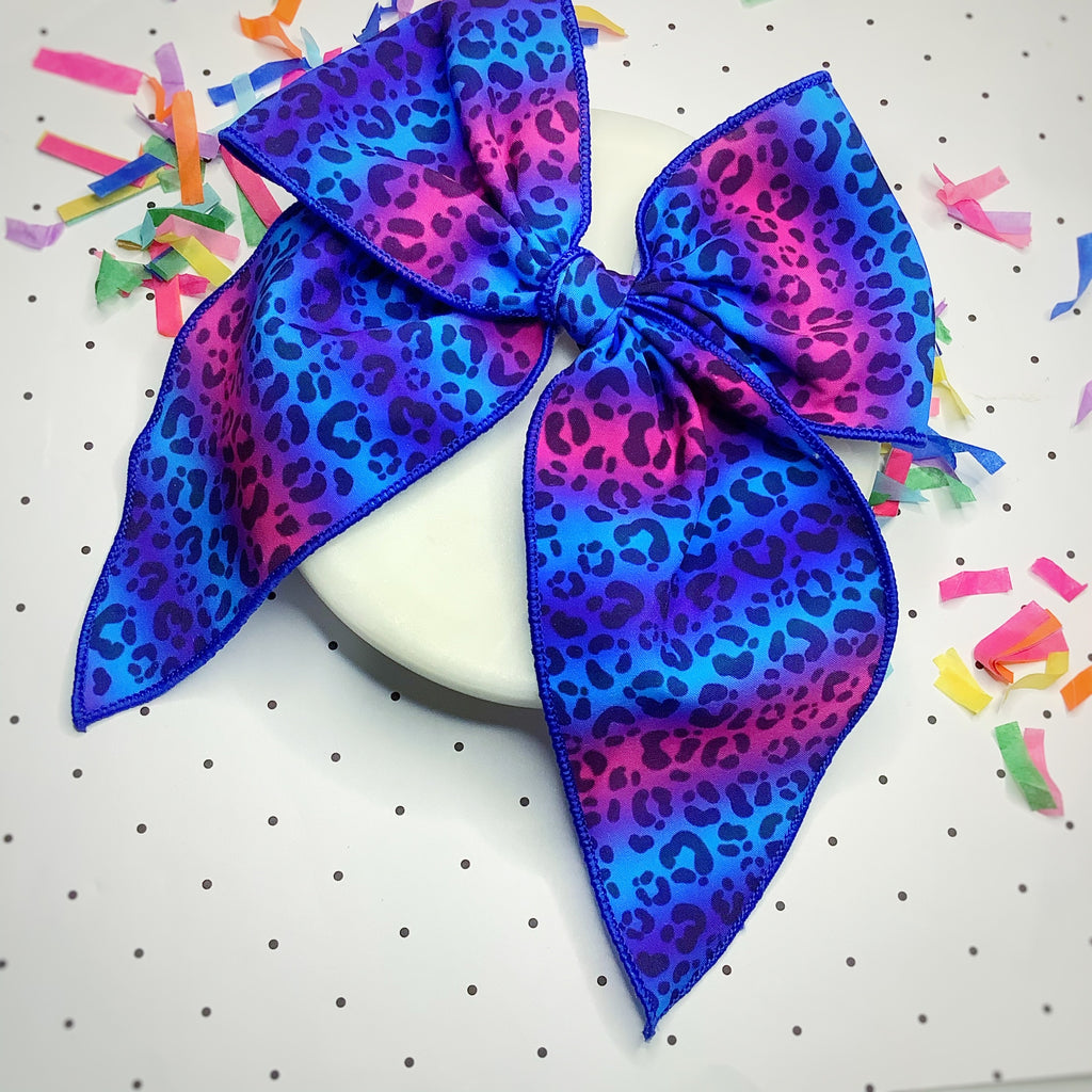 Bright Leopards Quinn Scrunchie and Bow Collection
