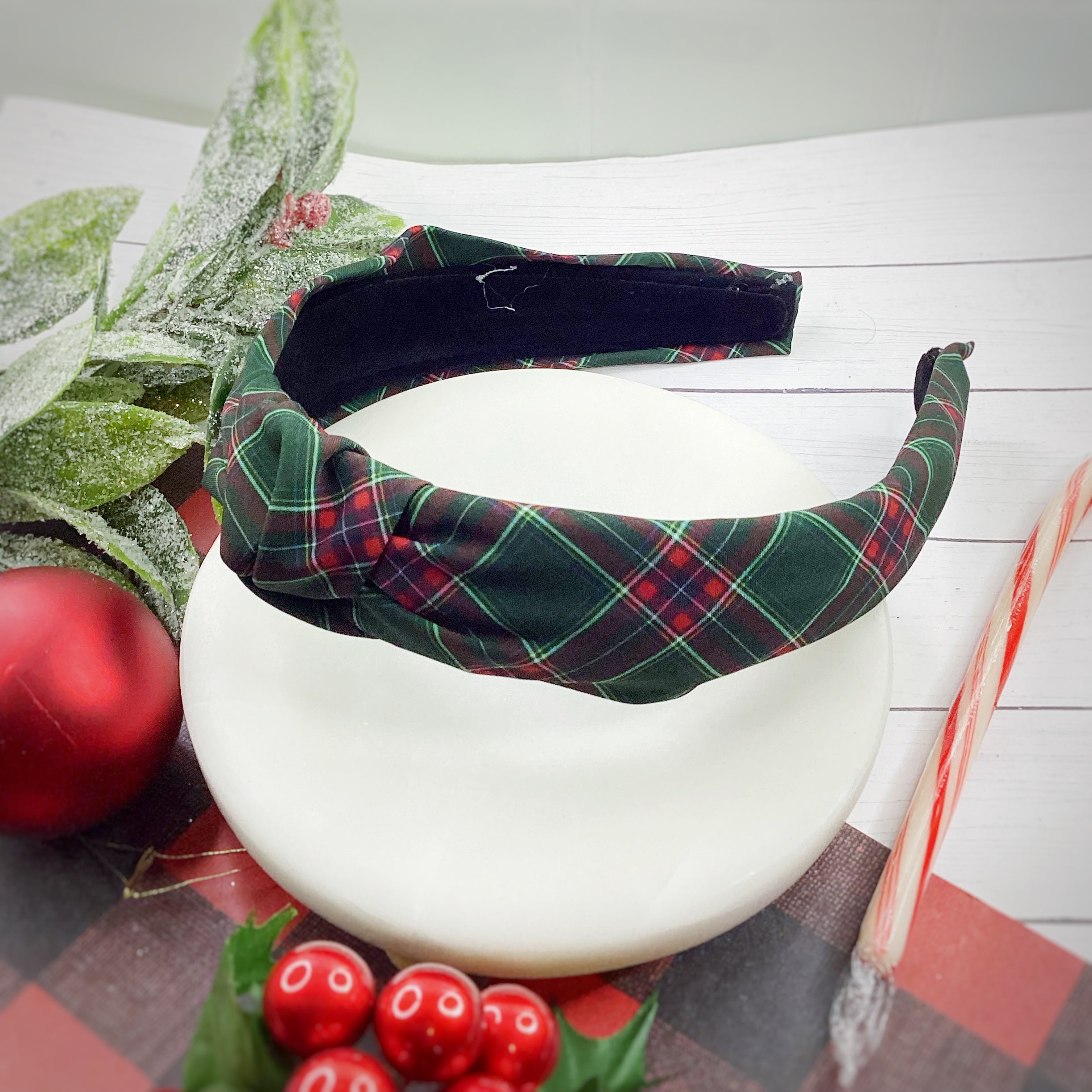 Christmas Plaid Headband and Scrunchie Collection