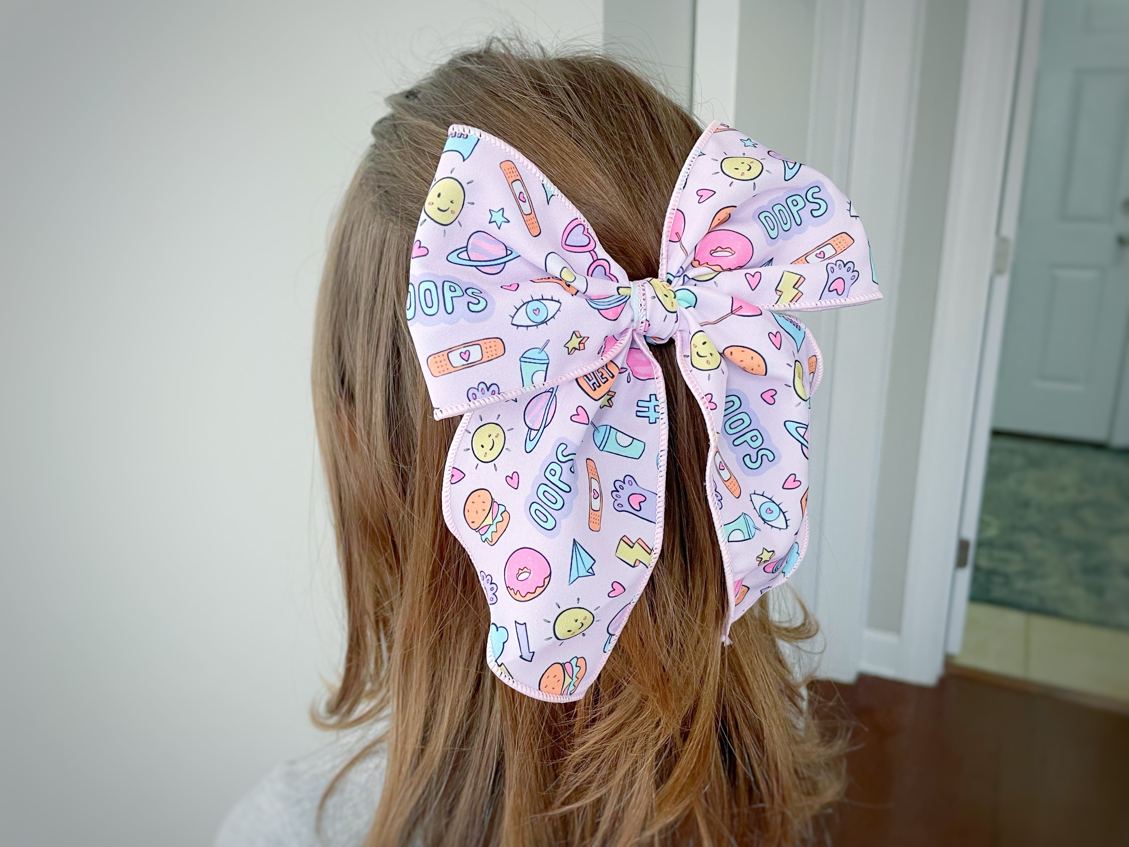 Funky Stickers Bow Strip and Scrunchie Collection