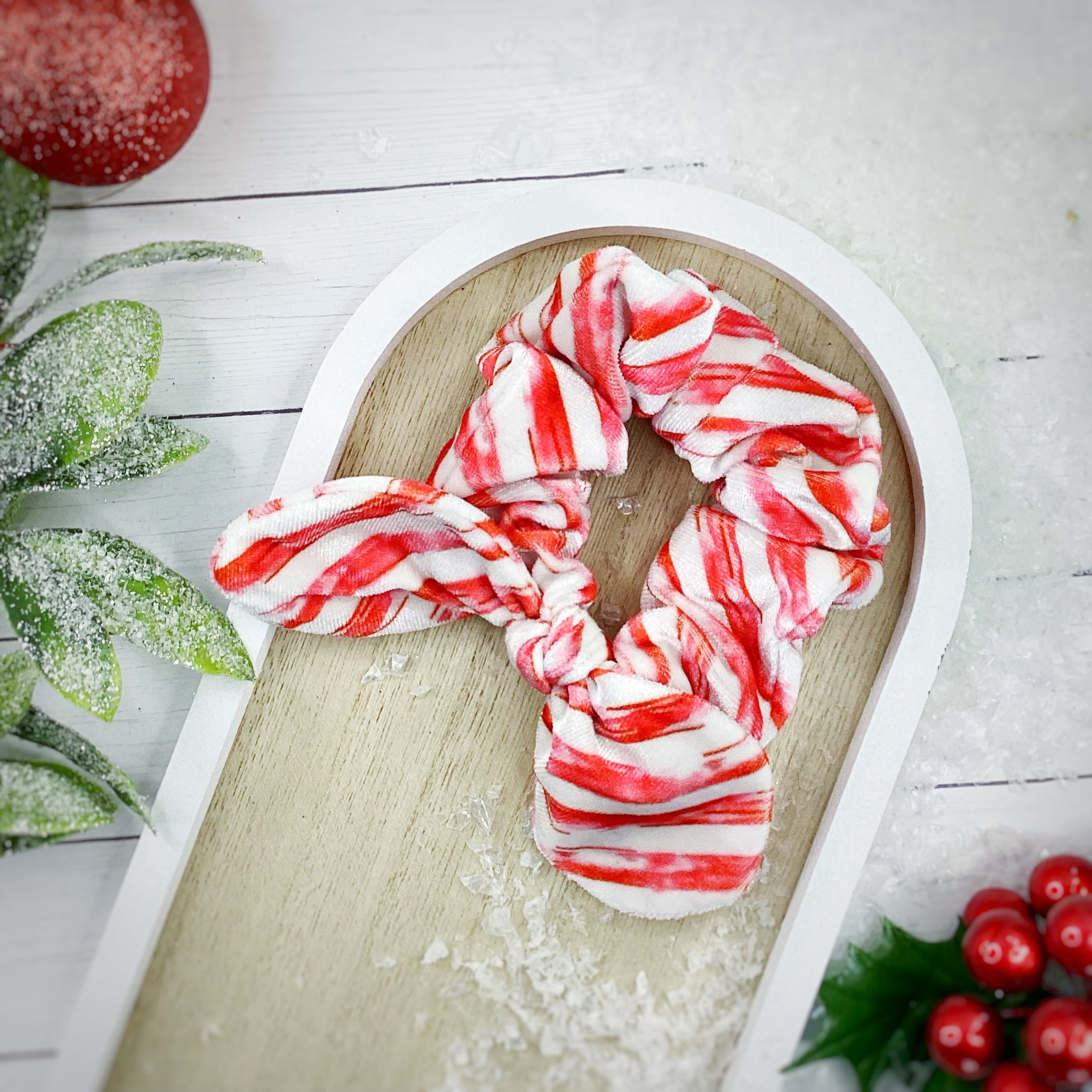 Candy Cane Stripes Headband and Scrunchie Collection