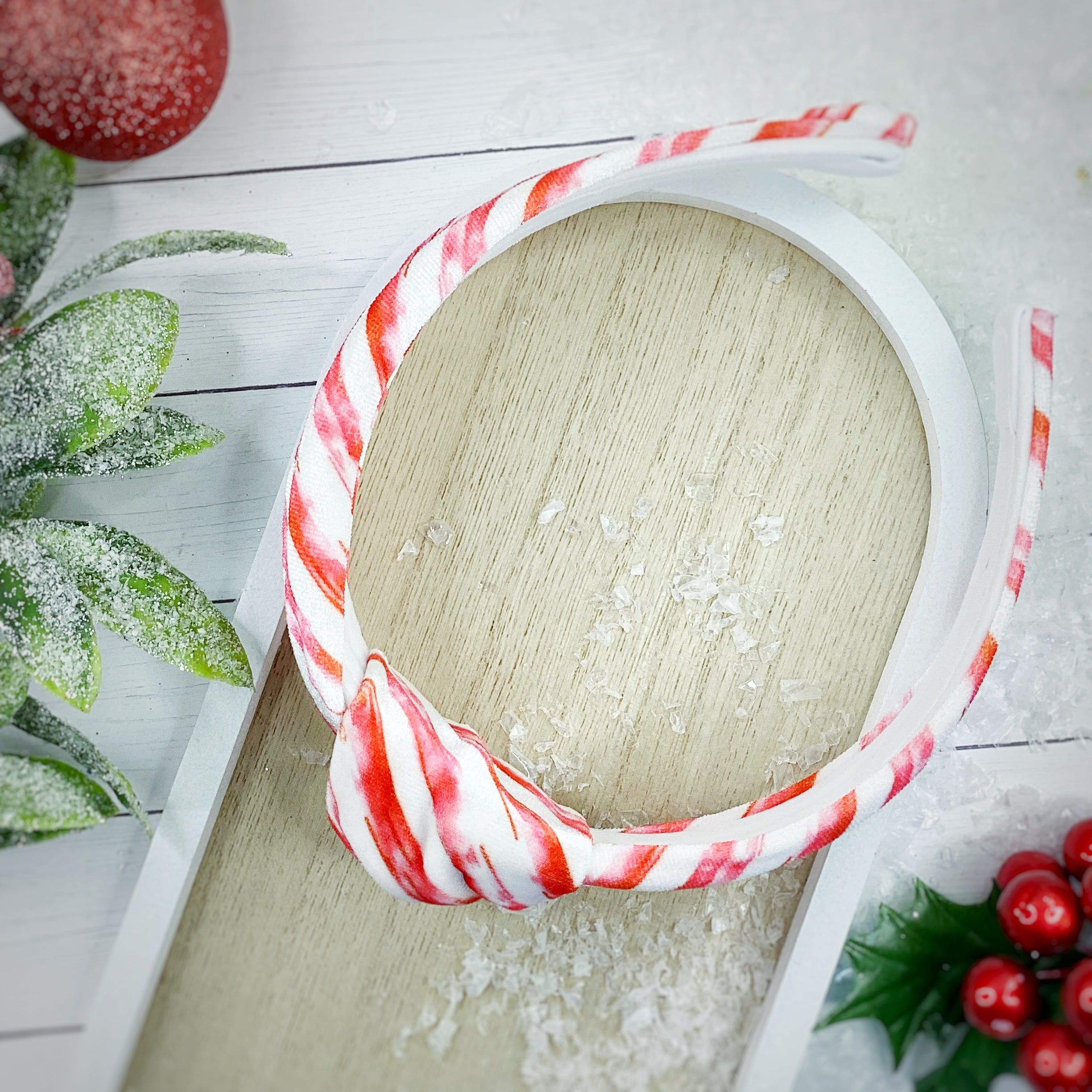 Candy Cane Stripes Headband and Scrunchie Collection