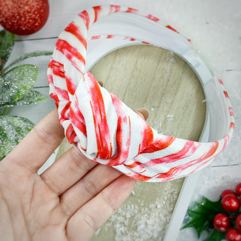 Candy Cane Stripes Headband and Scrunchie Collection