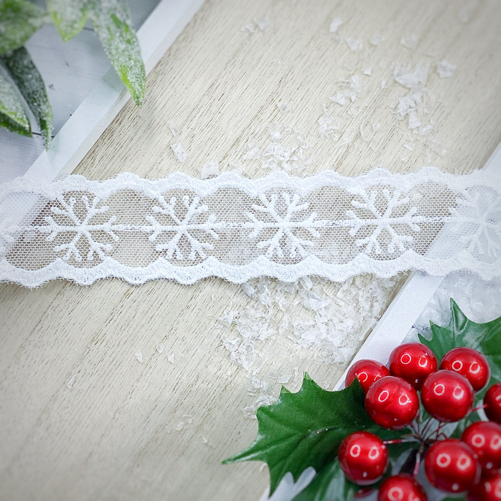 Custom Snowflake Lace Trim