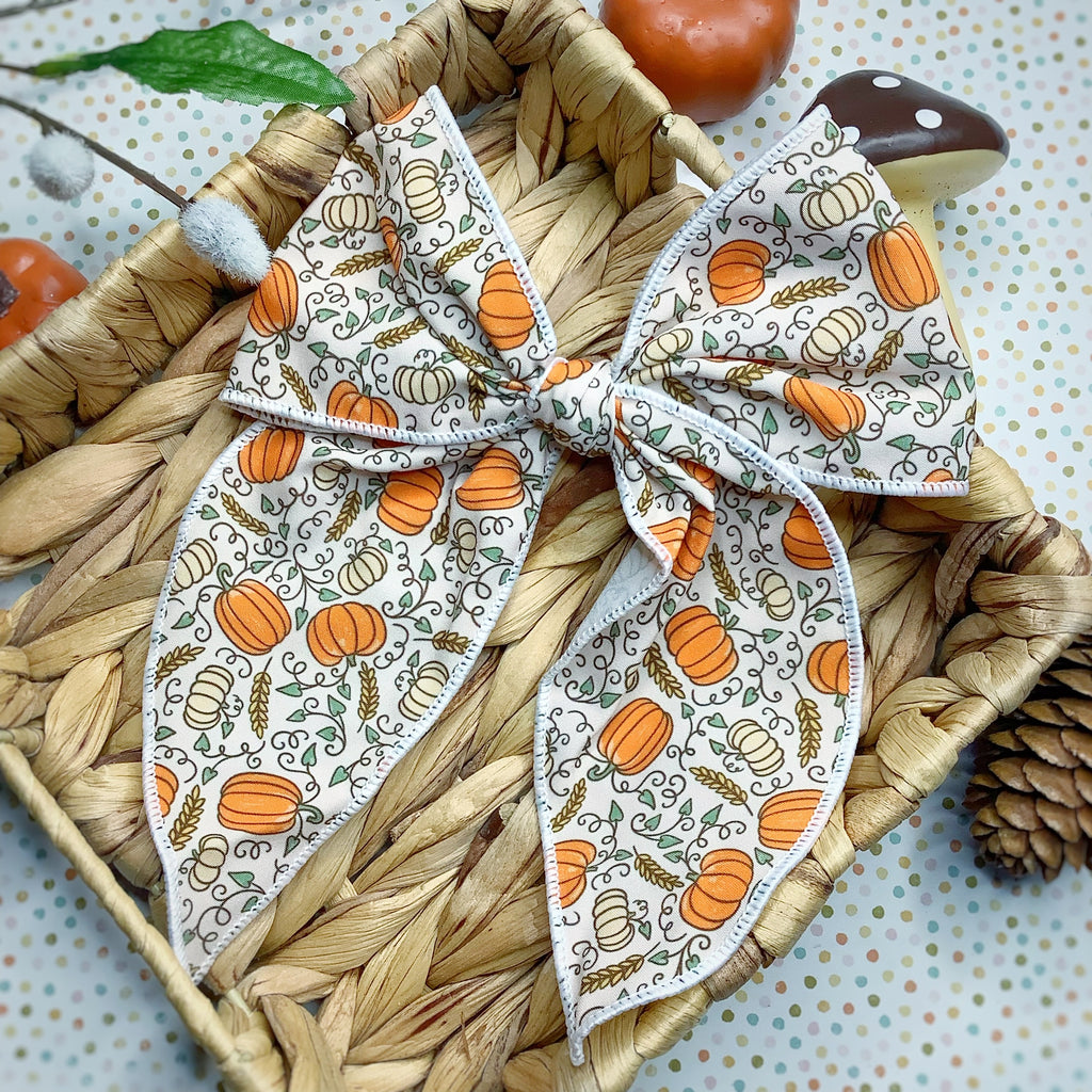Pumpkin Patch Baby Headwrap, Quinn Scrunchie, Headband, and Bow Collection