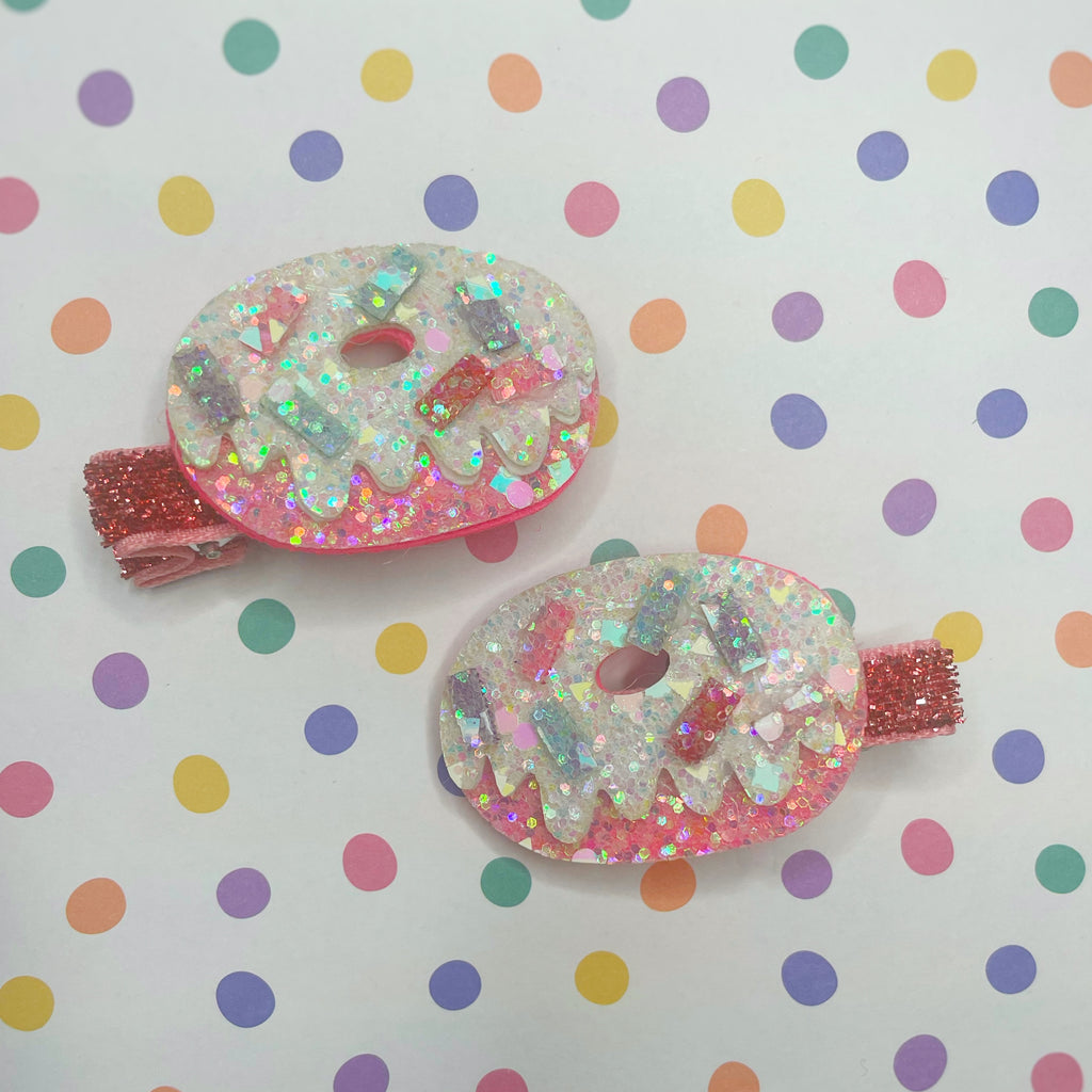 Donut Love Pigtail Clips