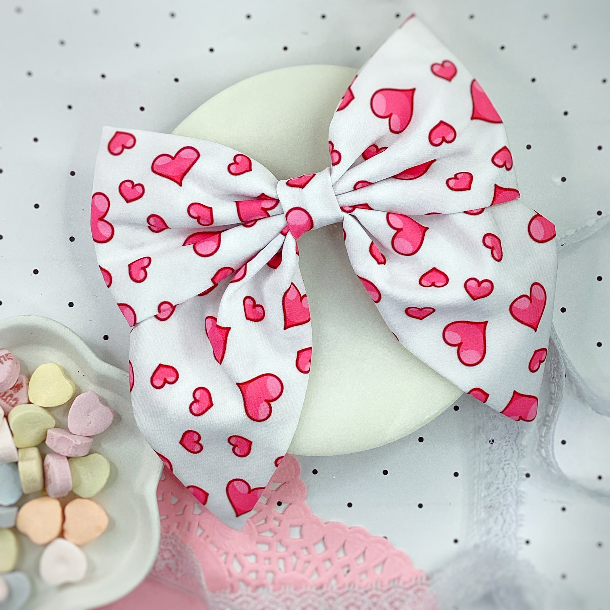 Perfect Hearts Finished Bow