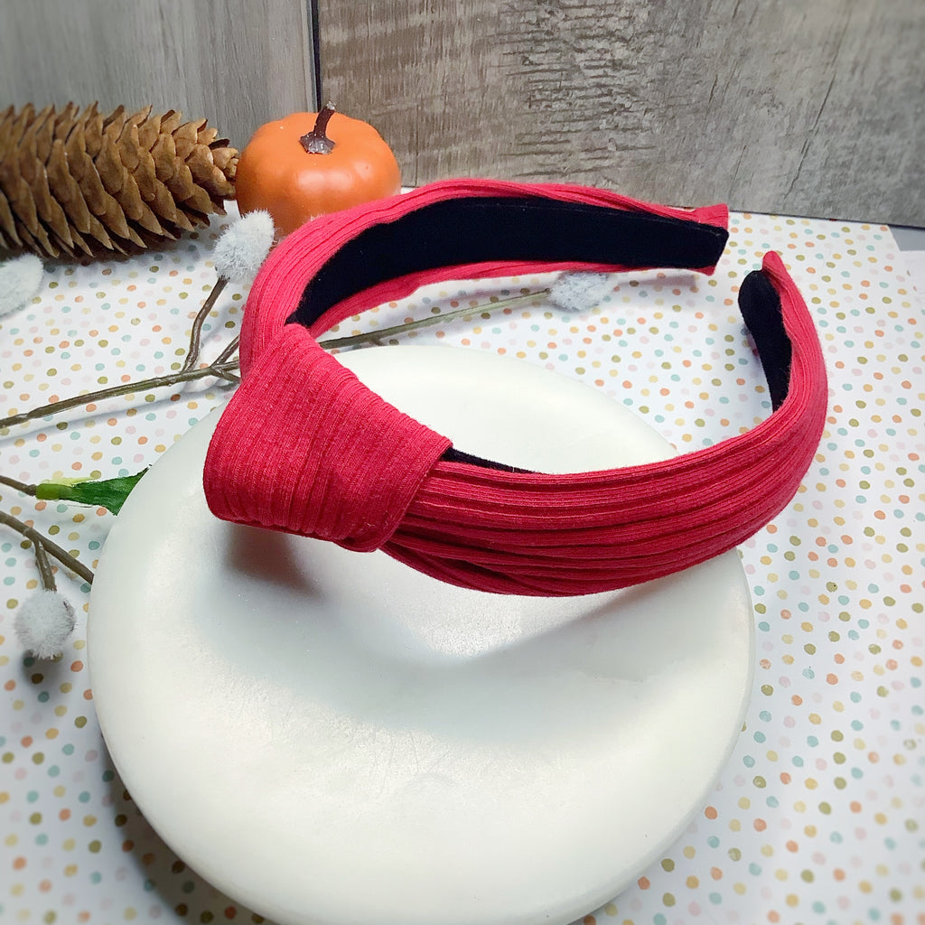 Autumn Rib Knit Headband and Bow Collection