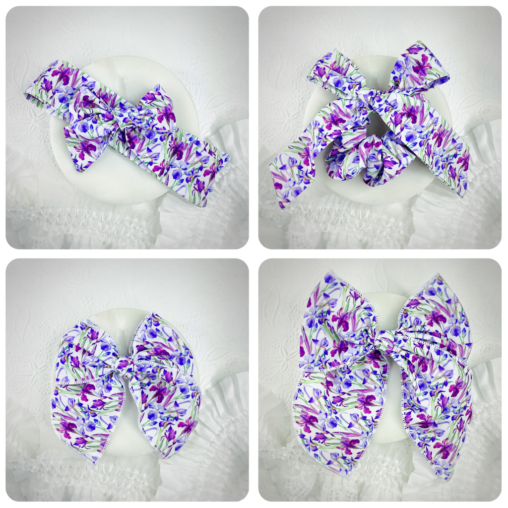 Iris Bow Strip and Scrunchie Collection