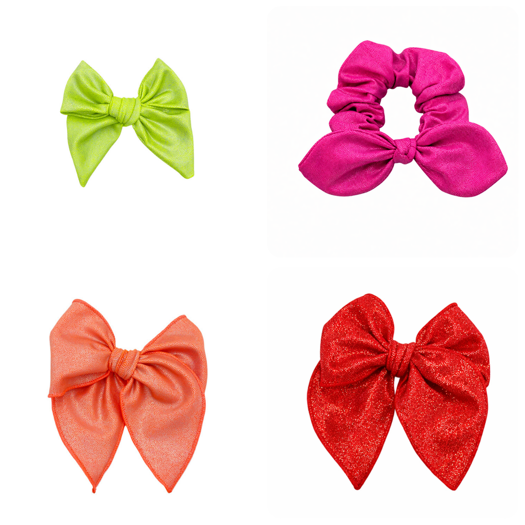 Holographic Swim Scrunchie and Finished Bow Collection