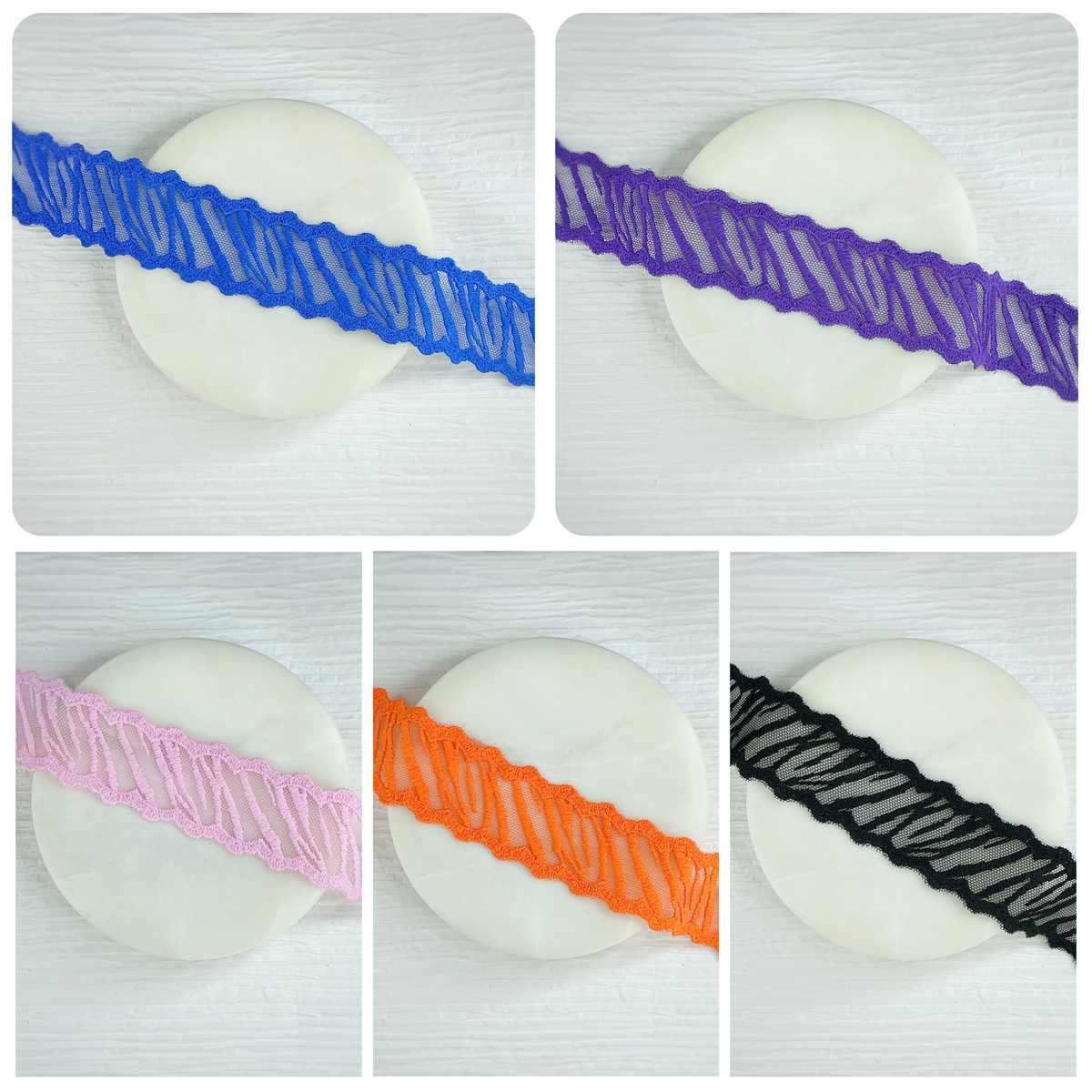 Custom Animal Stripes Lace Trim- RTS