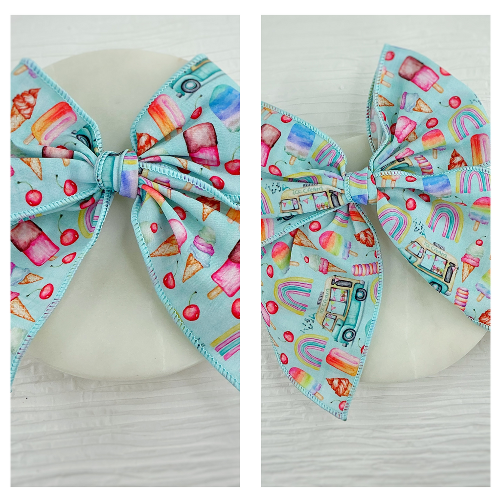 Ice Cream Truck Pre-Tied Bow Strip Collection