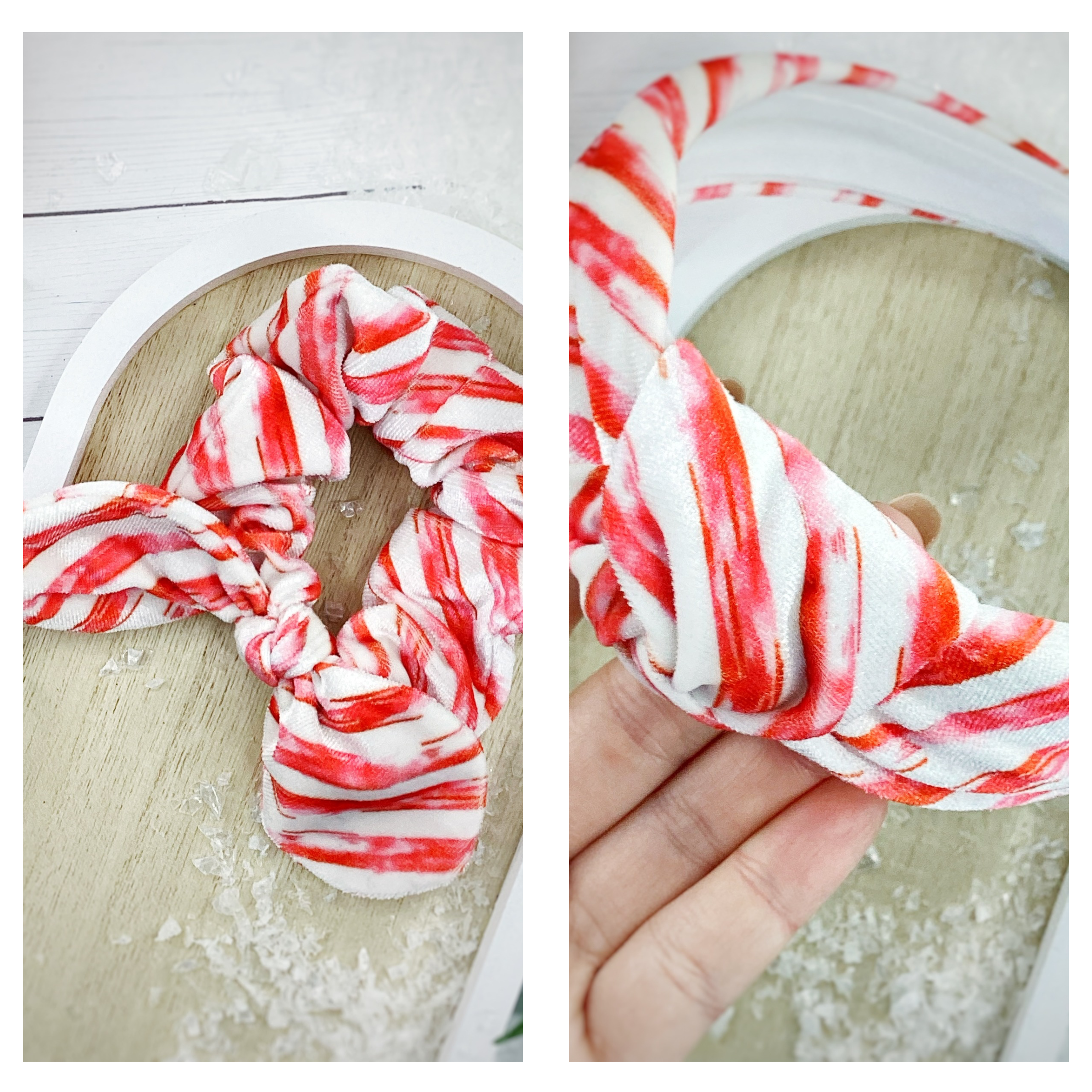Candy Cane Stripes Headband and Scrunchie Collection