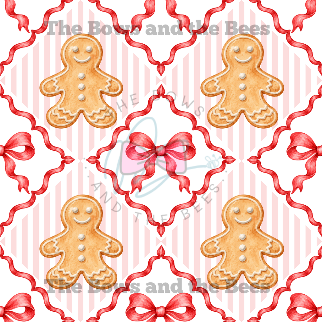 Sweetheart Bakery | Trellis Christmas Seamless Pattern