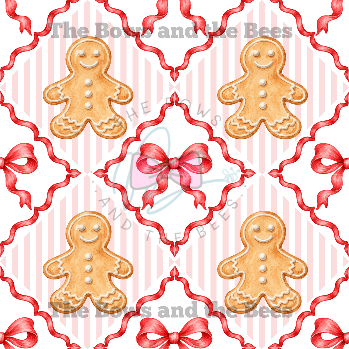 Sweetheart Bakery | Trellis Christmas Seamless Pattern