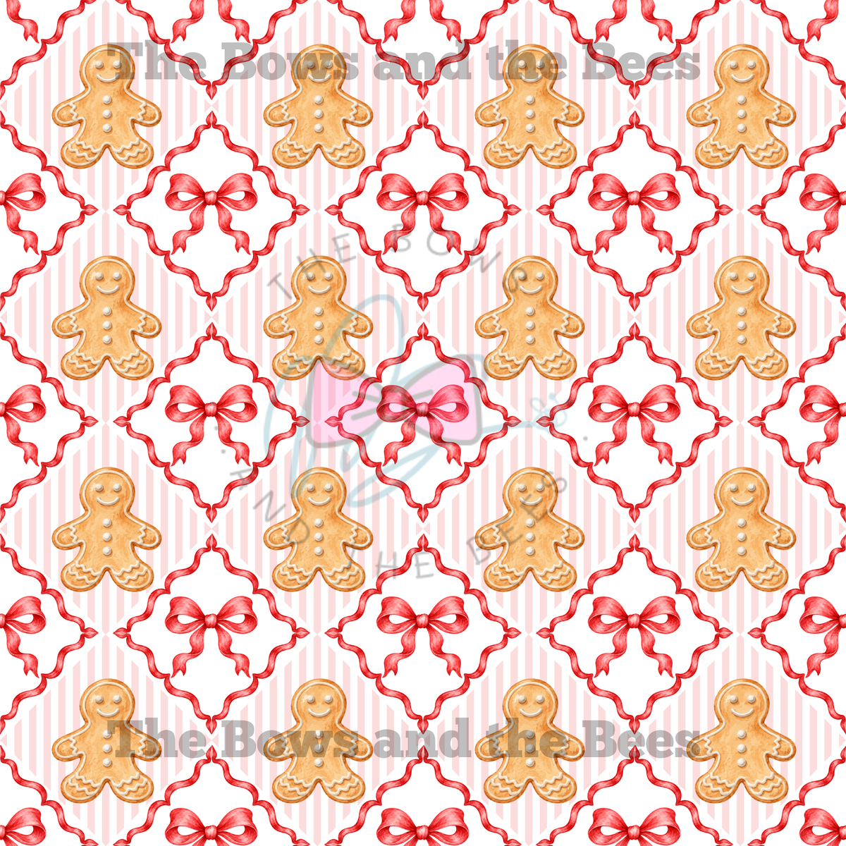 Sweetheart Bakery | Trellis Christmas Seamless Pattern