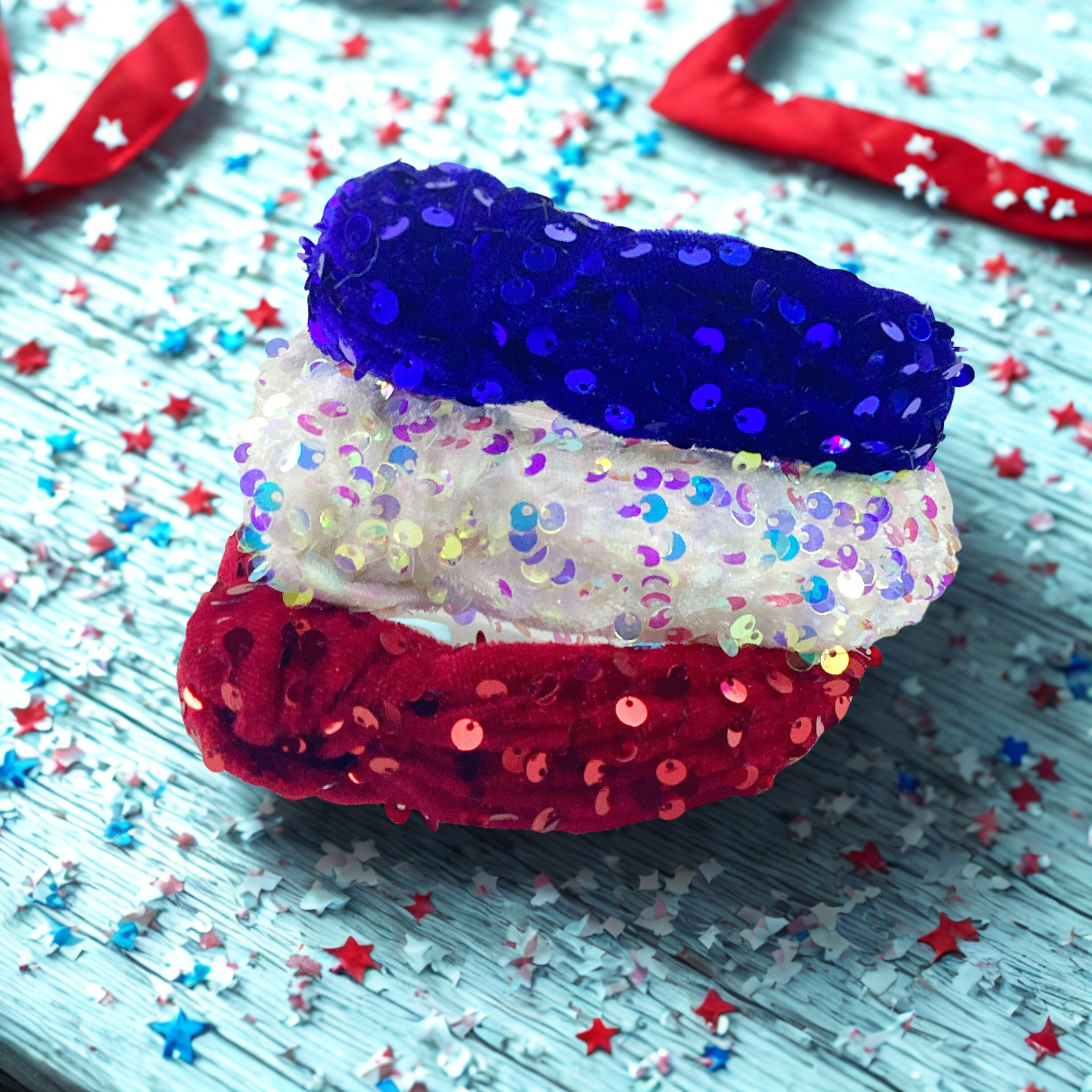 Velvet Sequin Knot Top Headband Collection