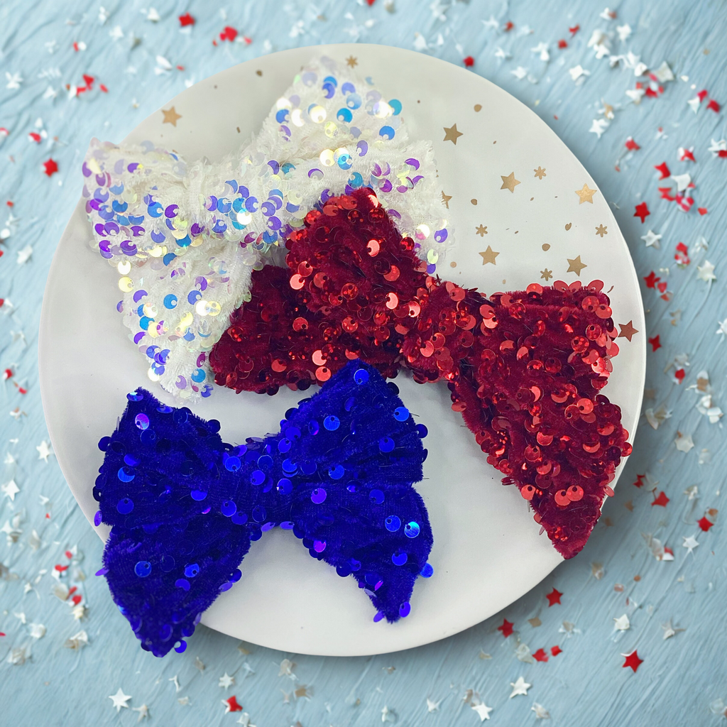Velvet Sequin Bows