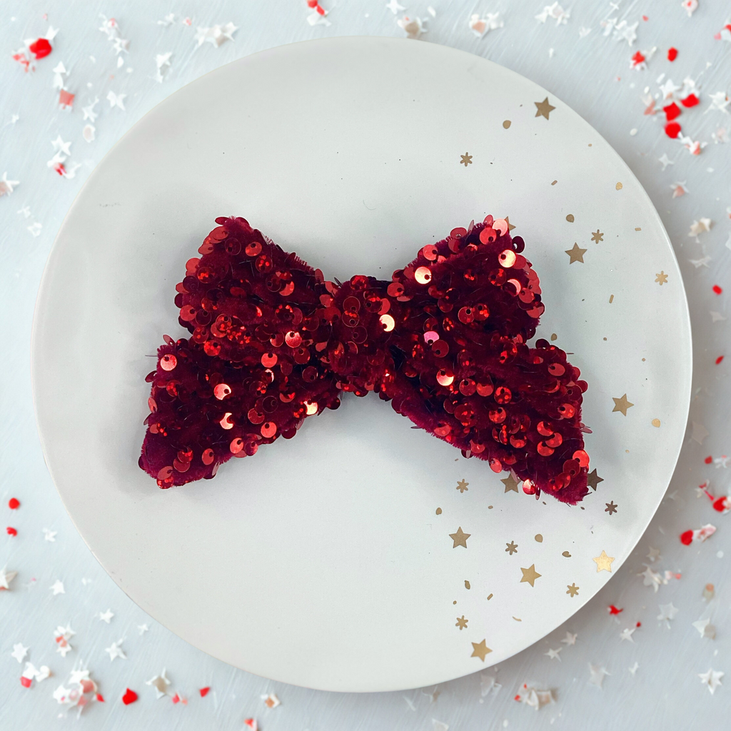 Velvet Sequin Bows