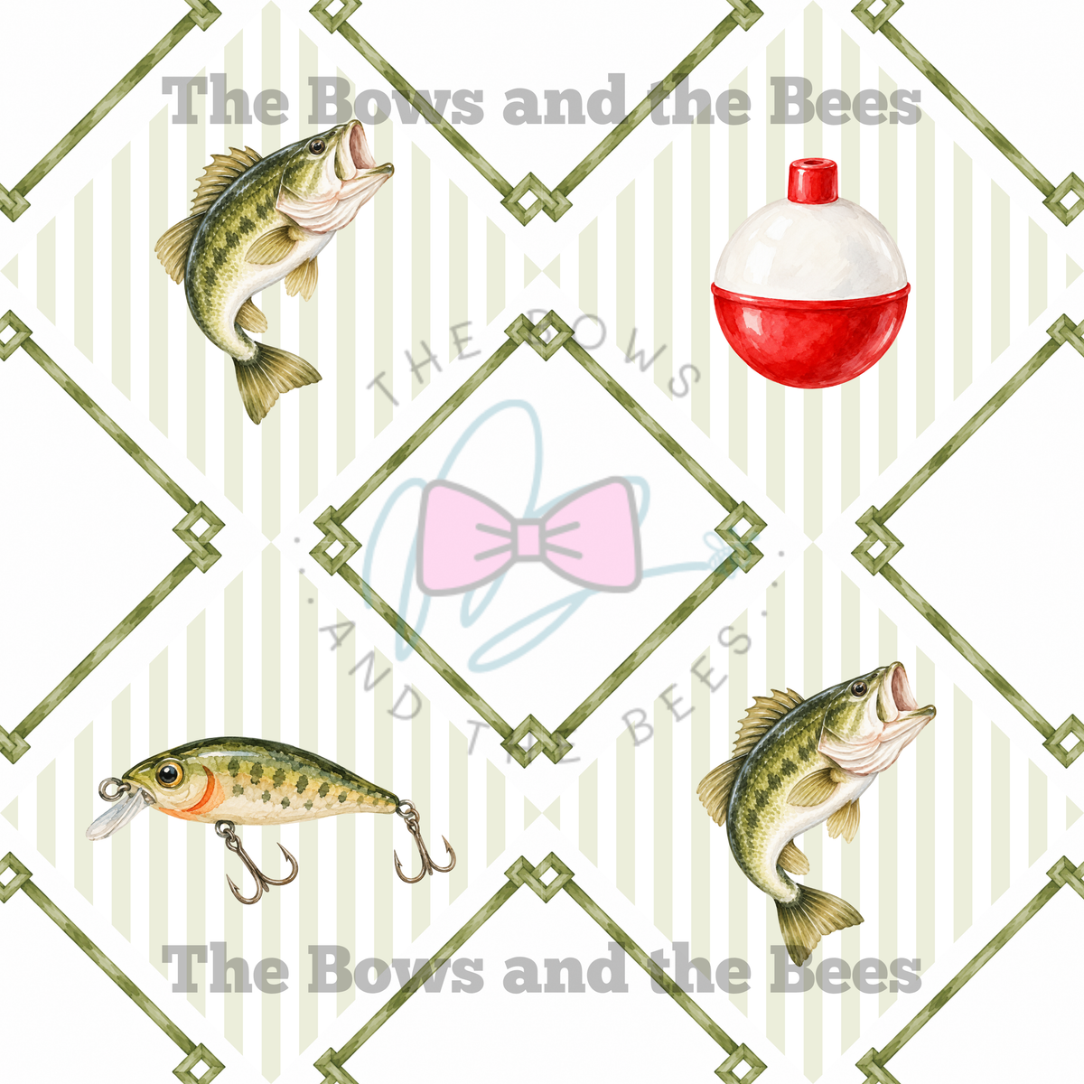 Fishing Buddies | Fishing Seamless Pattern