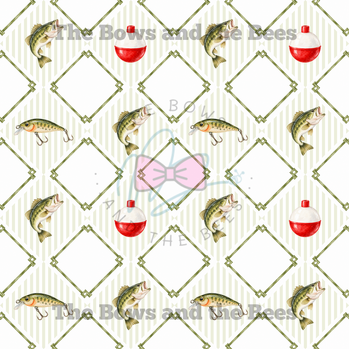 Fishing Buddies | Fishing Seamless Pattern