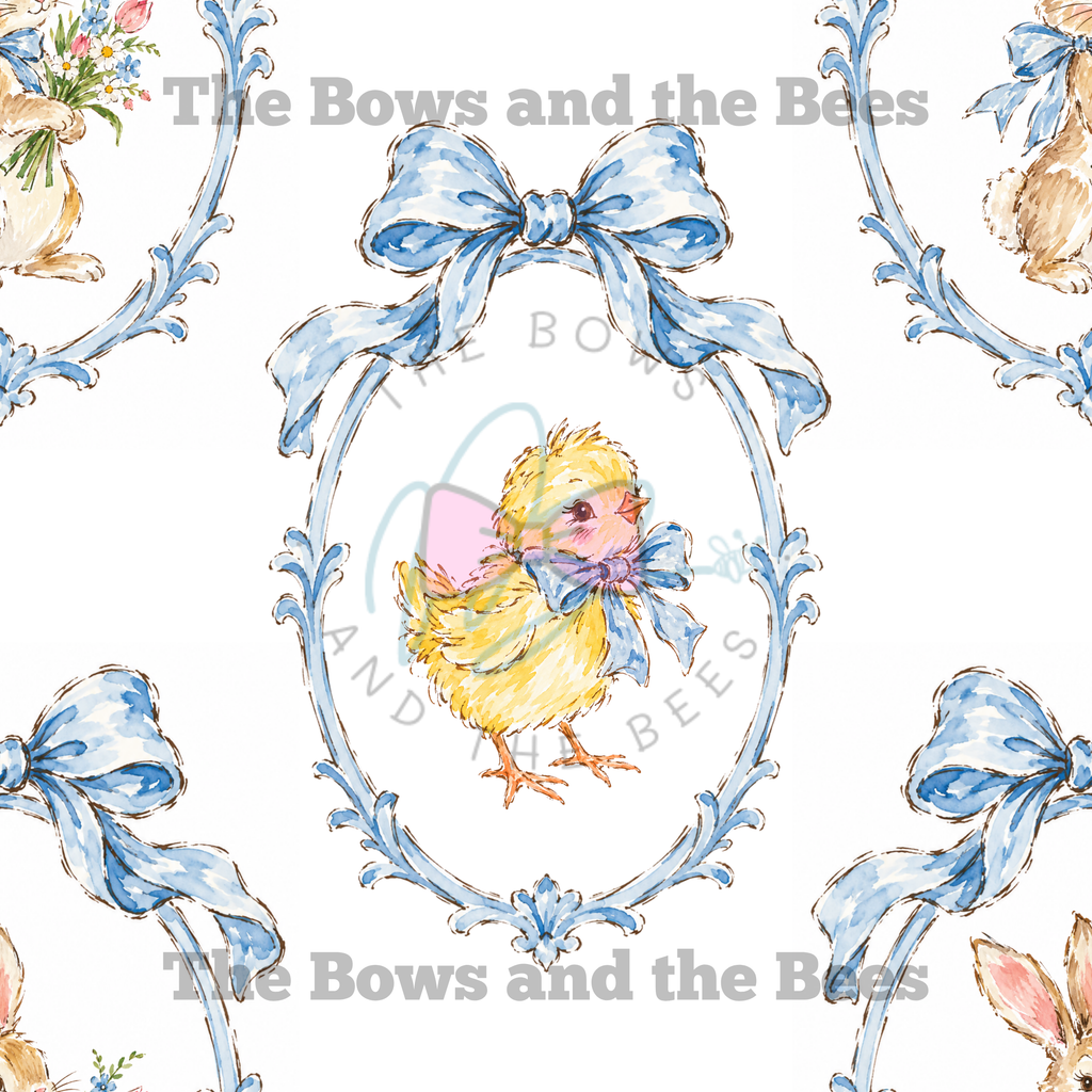 Mid-Century Easter | Mid-Century Watercolor Seamless Pattern