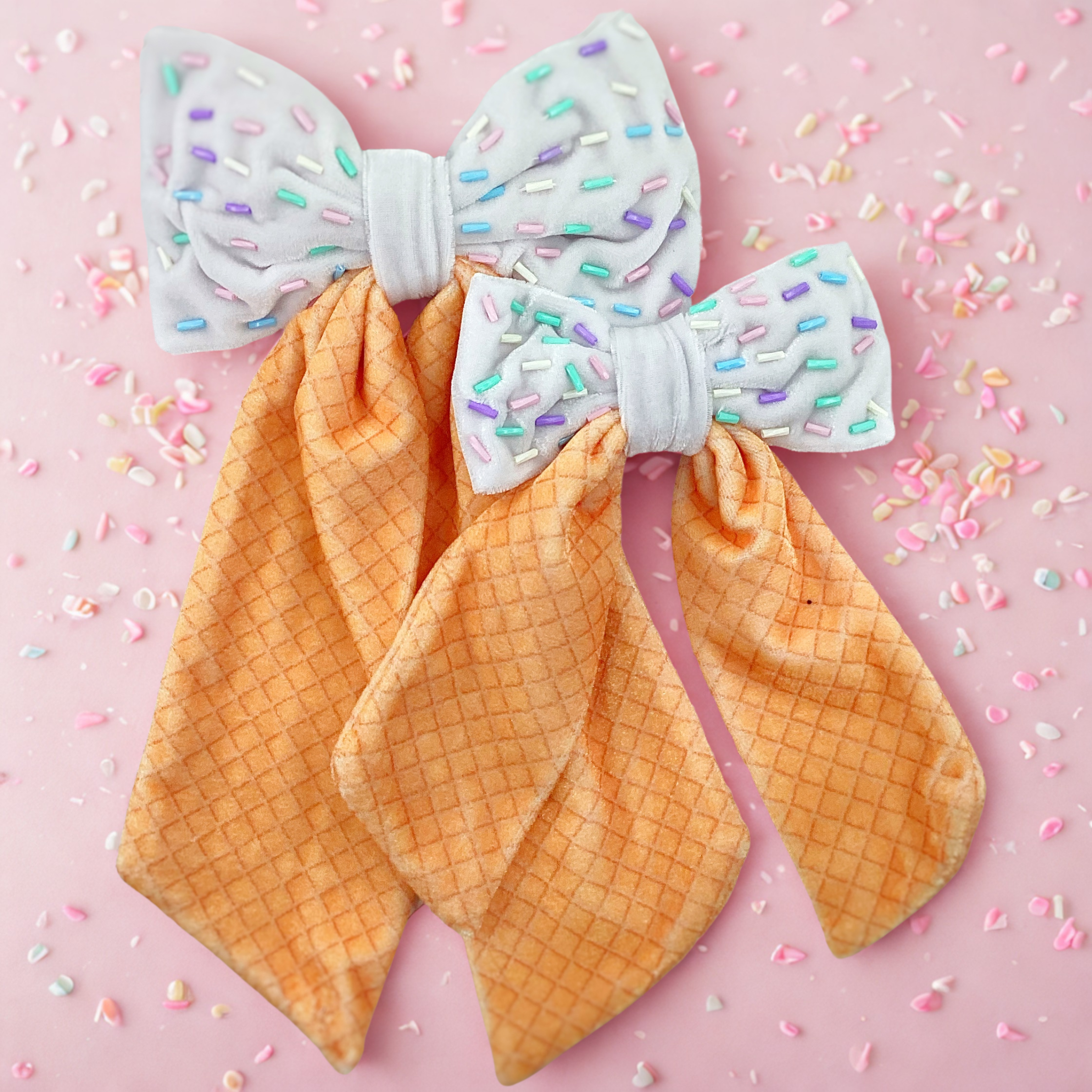 Sprinkle Ice Cream Coquette Bow Collection