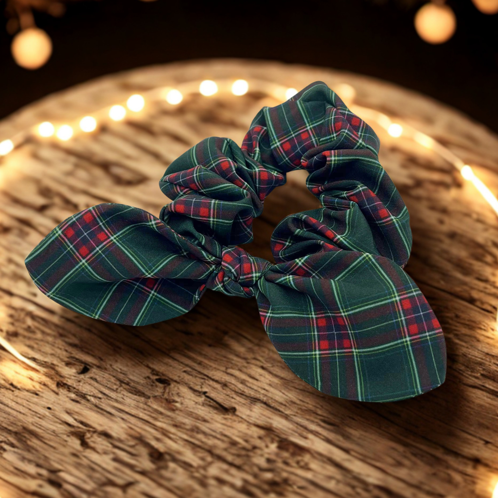 Christmas Plaid Headband and Scrunchie Collection