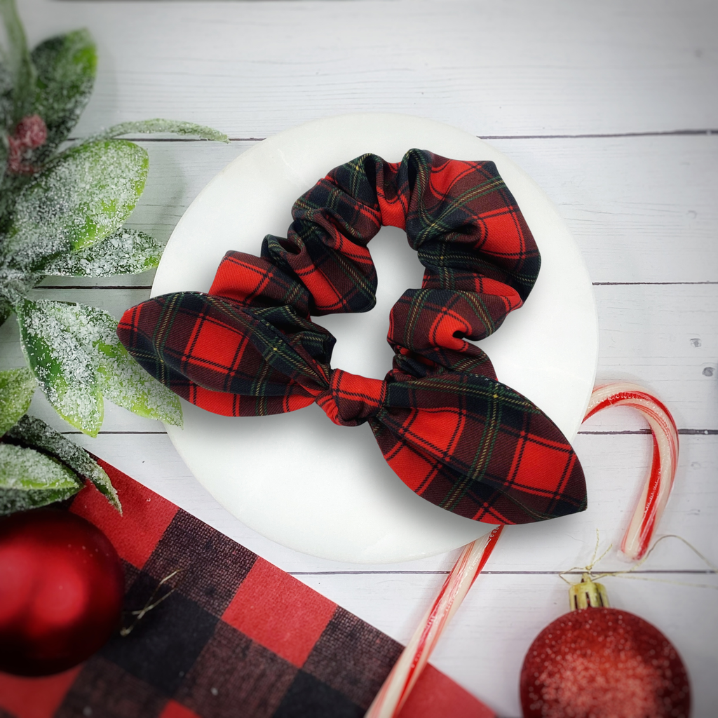Christmas Plaid Headband and Scrunchie Collection
