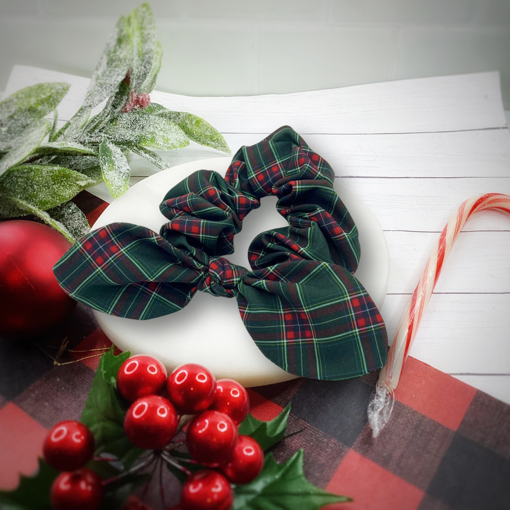 Christmas Plaid Headband and Scrunchie Collection