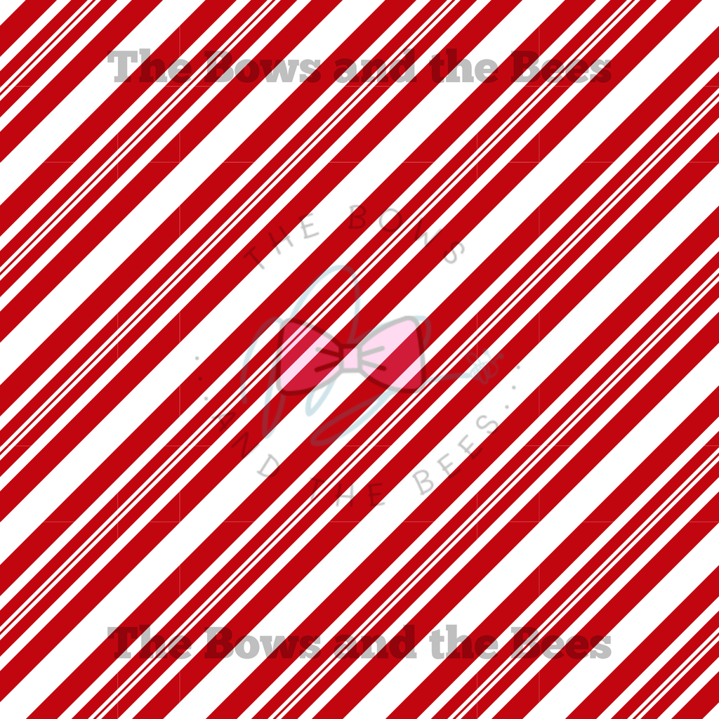 Peppermint Stripes | Christmas Seamless Pattern