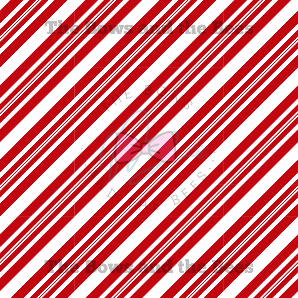 Peppermint Stripes | Christmas Seamless Pattern